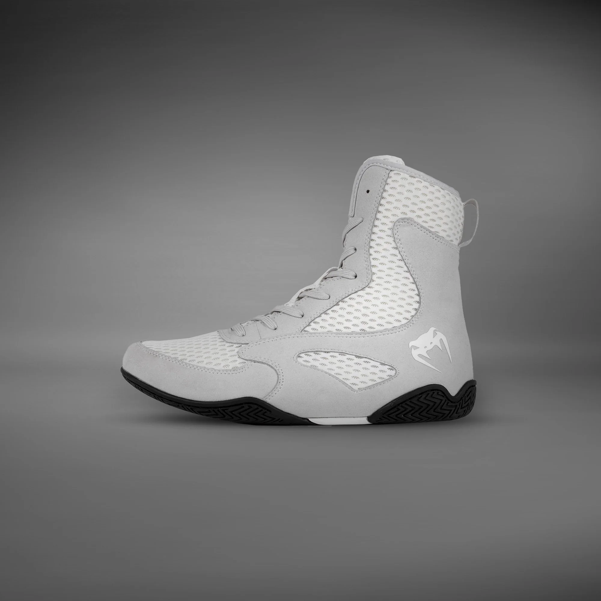 Venum Contender Boxing Shoes - White/Grey - Image 4