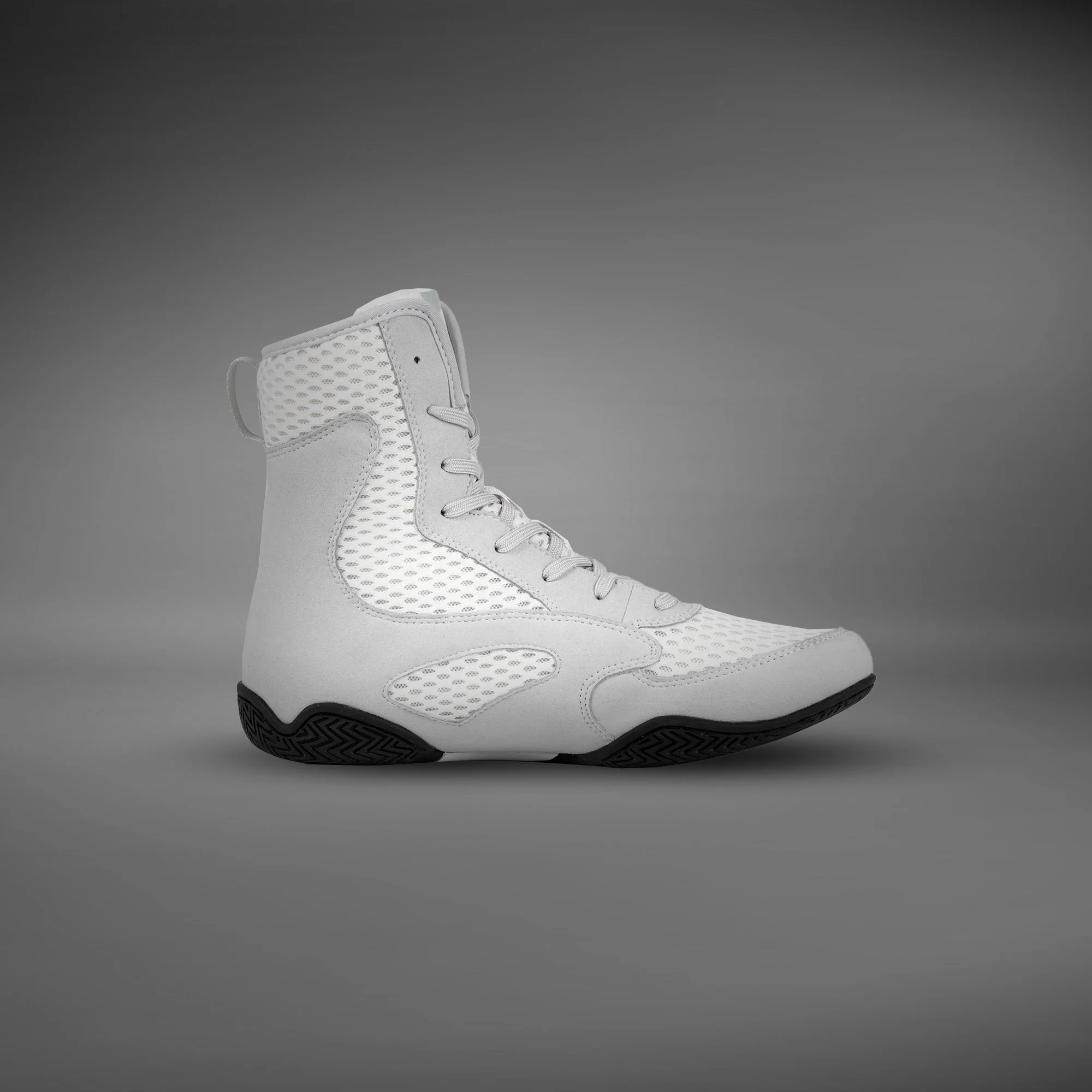 Venum Contender Boxing Shoes - White/Grey - Image 5