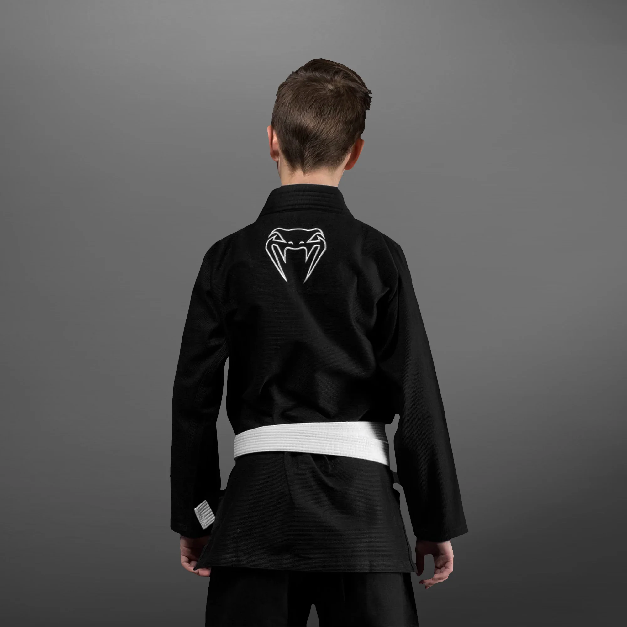 Venum Contender Kids BJJ Gi (Free white belt included) - Black - Image 2