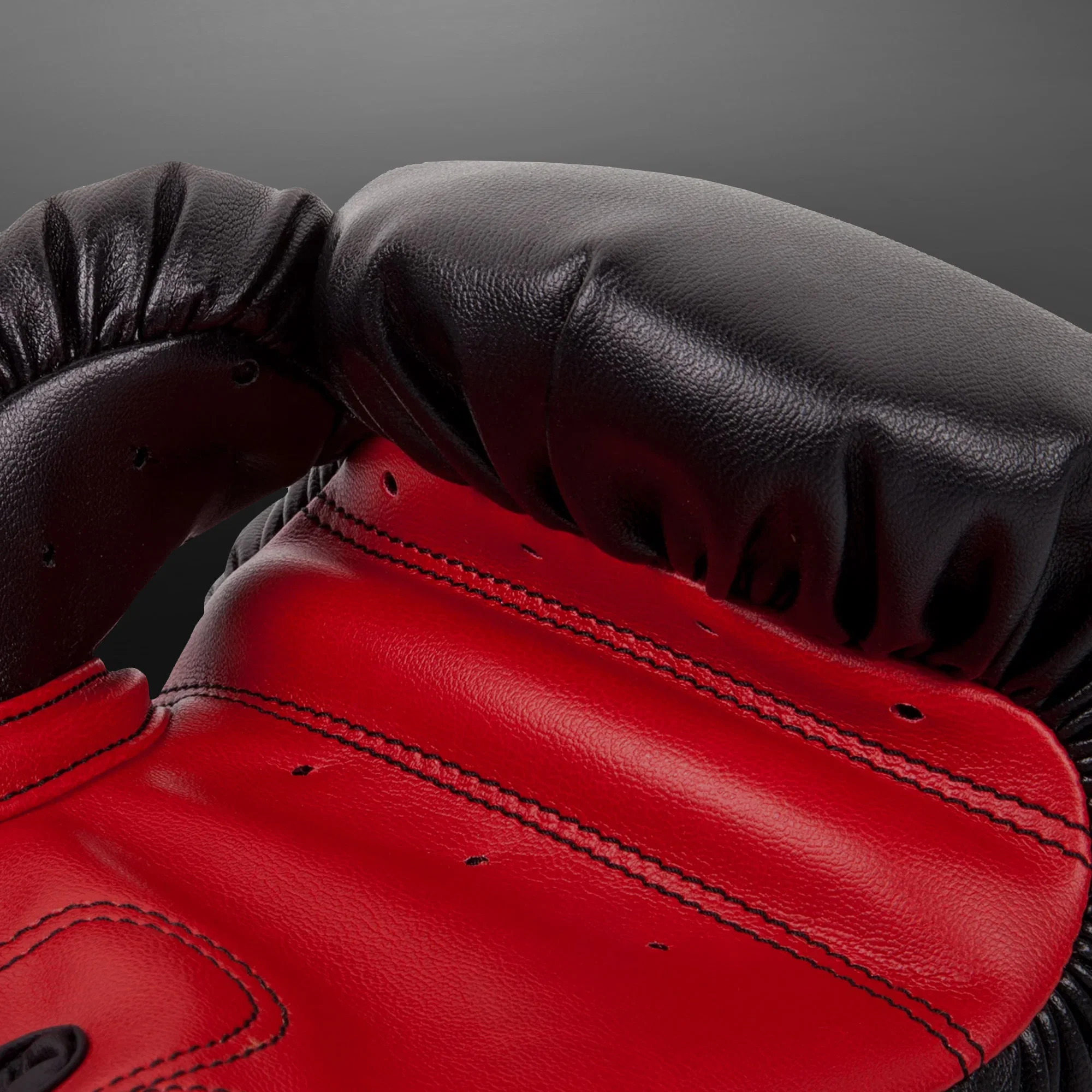 Venum Contender Kids Boxing Gloves - Black/Red - Image 2