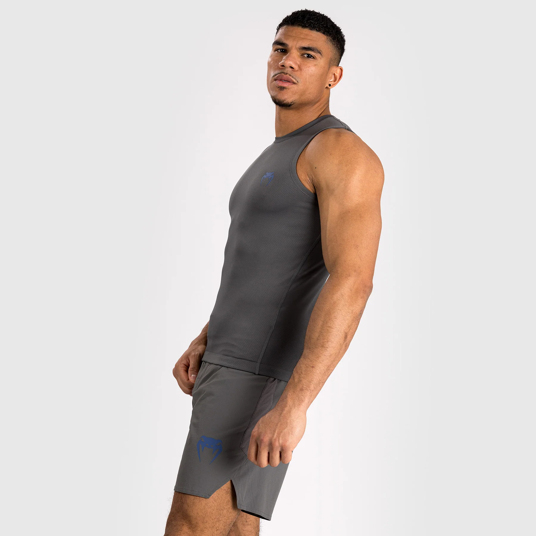 Venum Contender Men’s Sleeveless Rashguard - Grey - Image 3