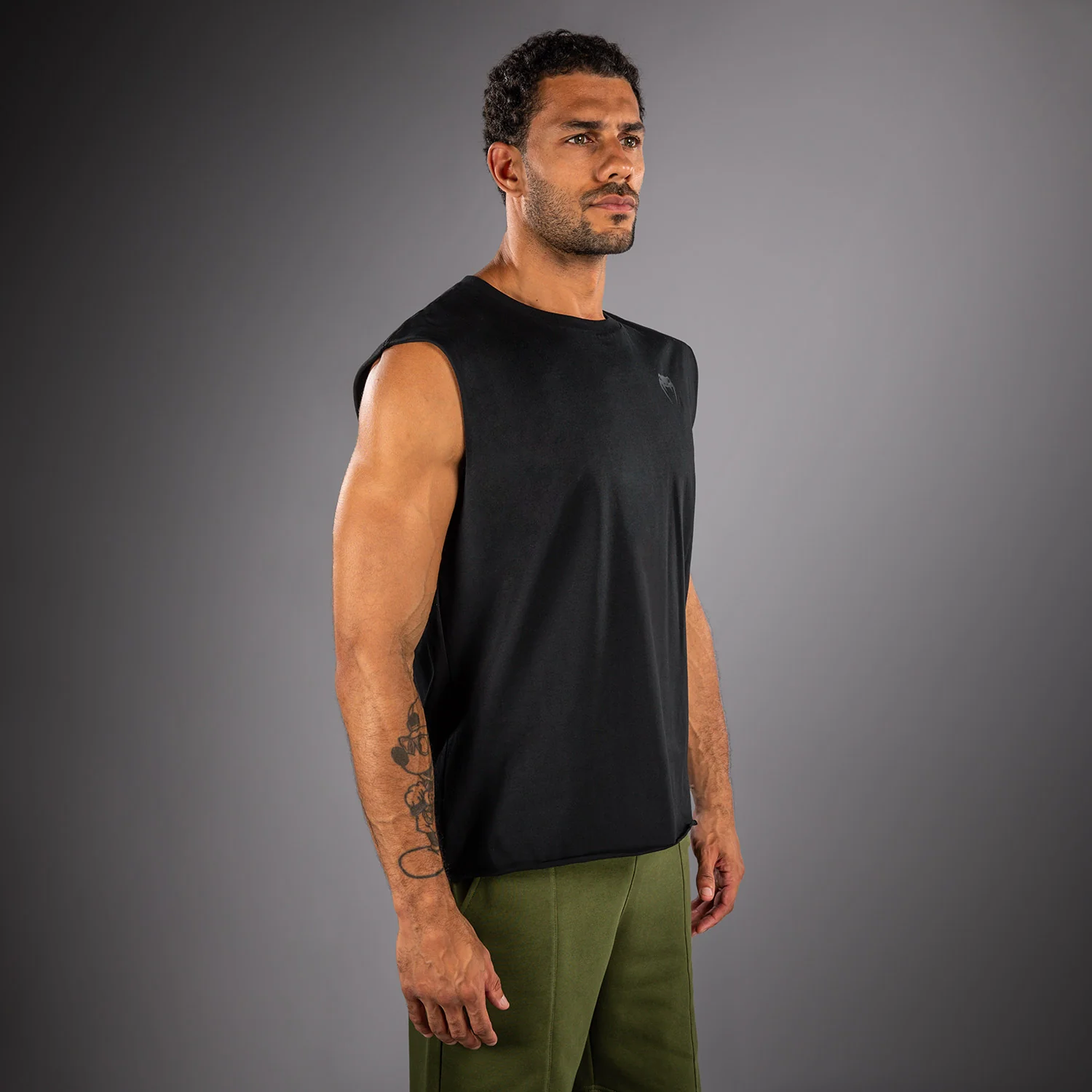Venum Divide Sleeveless T-Shirt - Black - Image 2