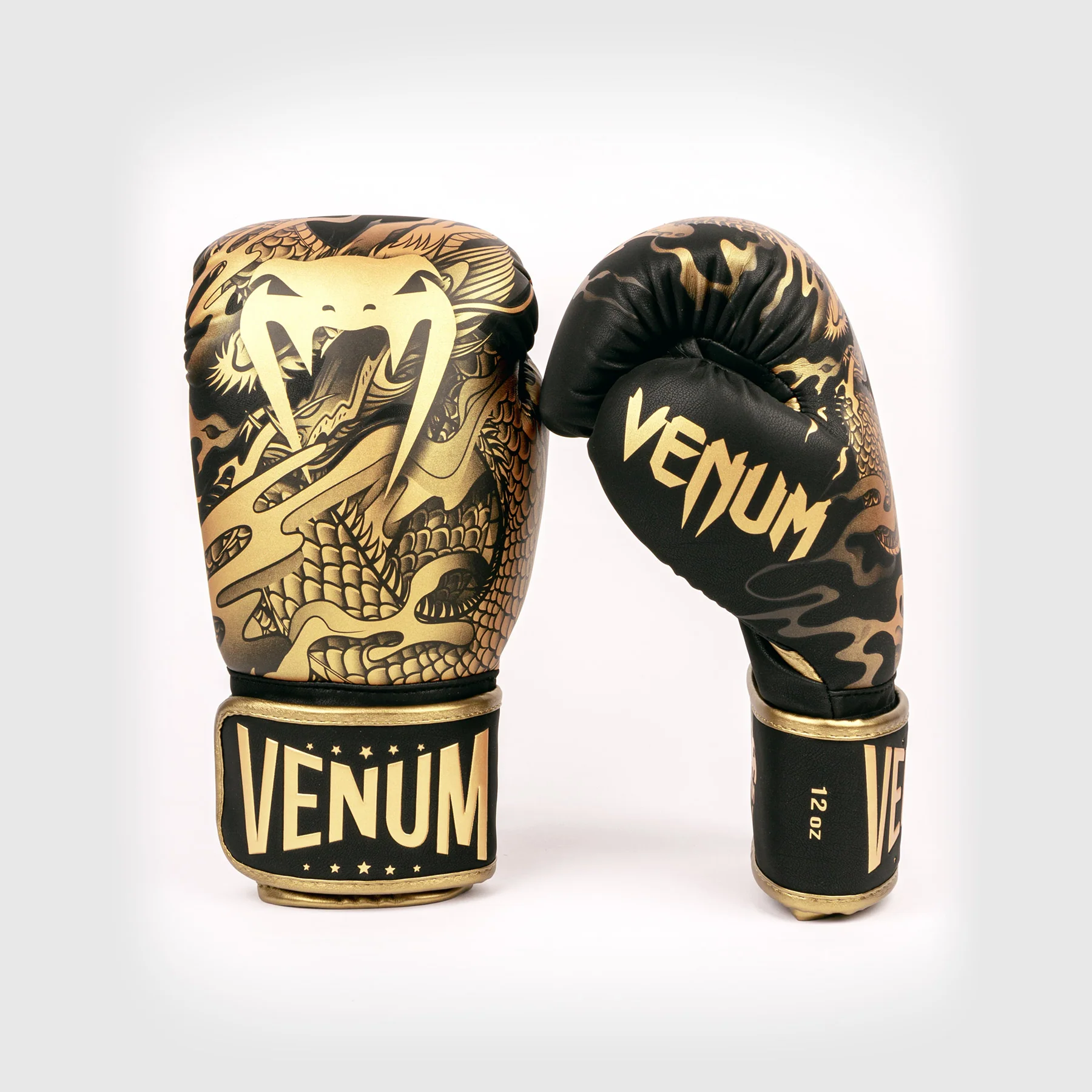Venum Dragon's Flight Boxing Gloves - Black/Bronze - Image 3