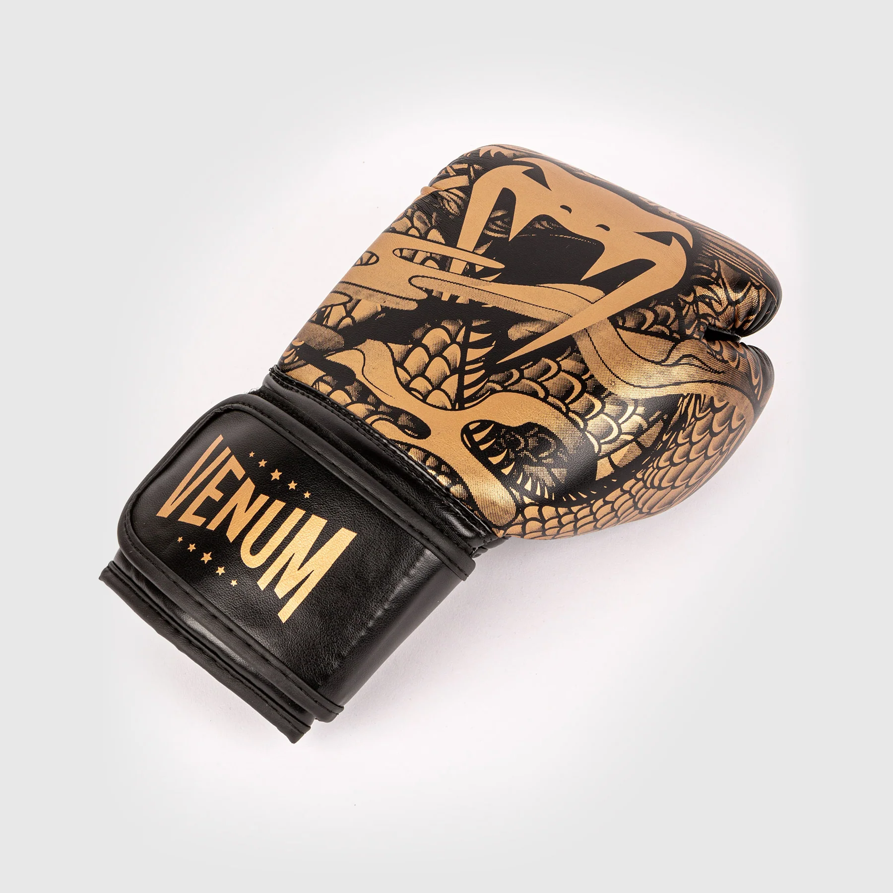 Venum Dragon's Flight Boxing Gloves - For Kids - Black/Bronze - Image 3