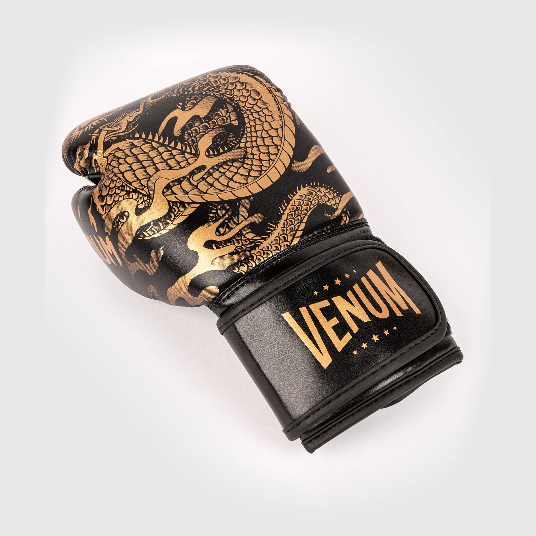 Venum Dragon's Flight Boxing Gloves - For Kids - Black/Bronze - Image 4