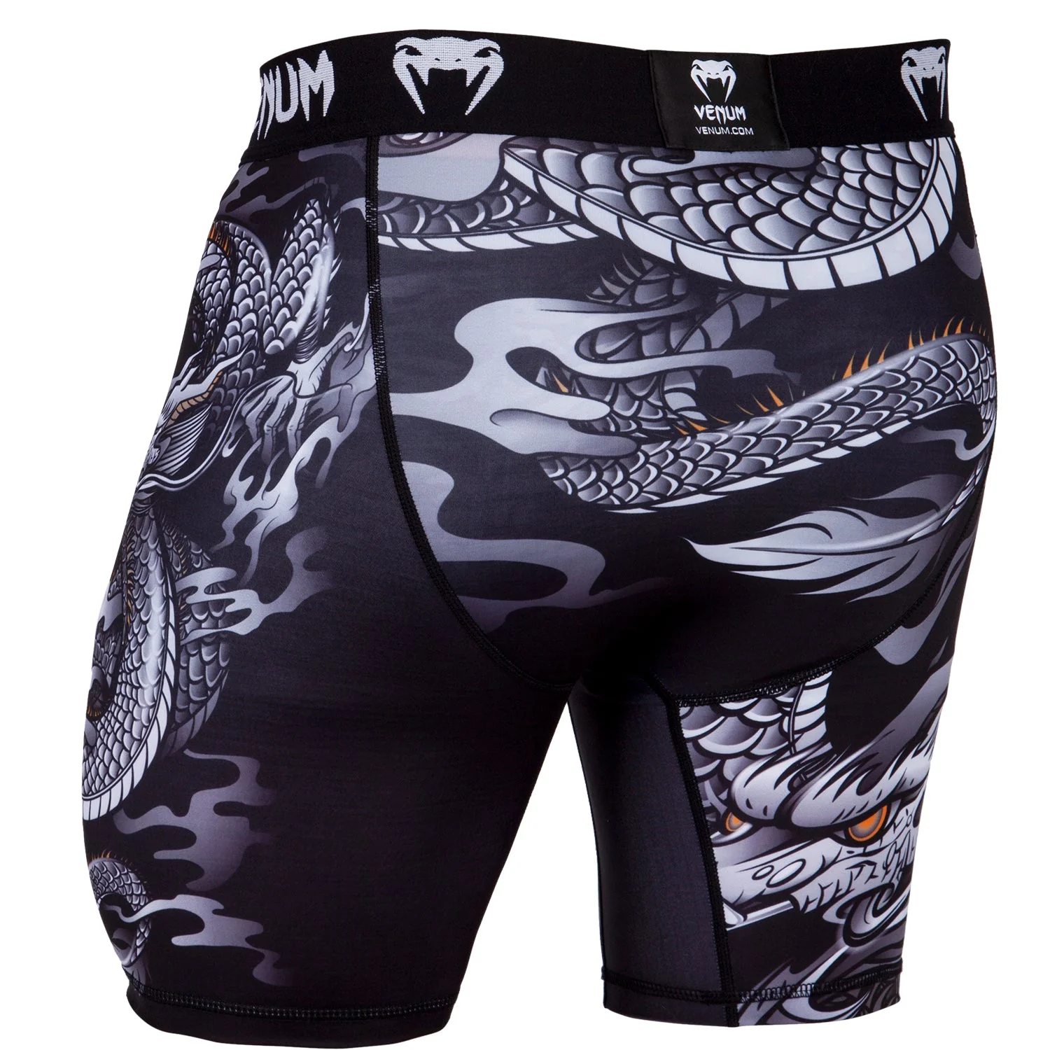 Venum Dragon's Flight Compression Shorts - Black/White - Image 3