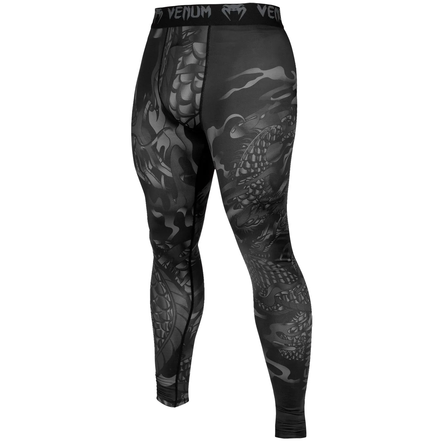 Venum Dragon's Flight Compression Tights - Black/Black - Image 2