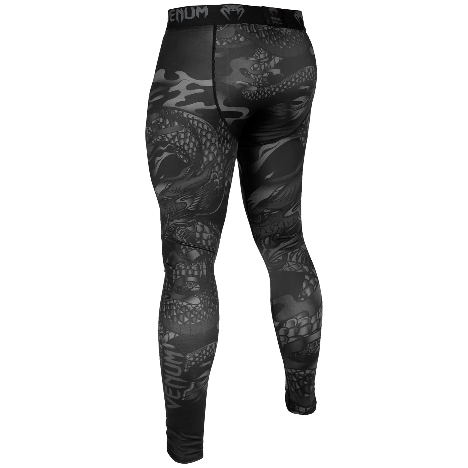 Venum Dragon's Flight Compression Tights - Black/Black - Image 3