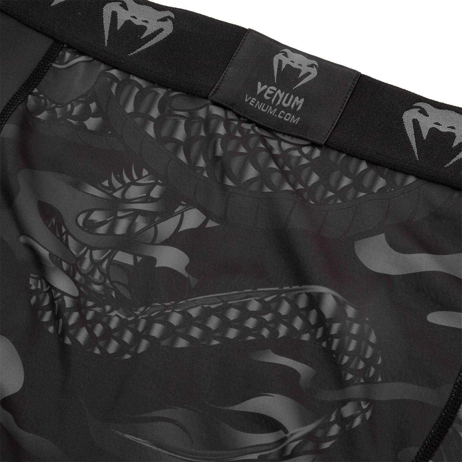 Venum Dragon's Flight Compression Tights - Black/Black - Image 6
