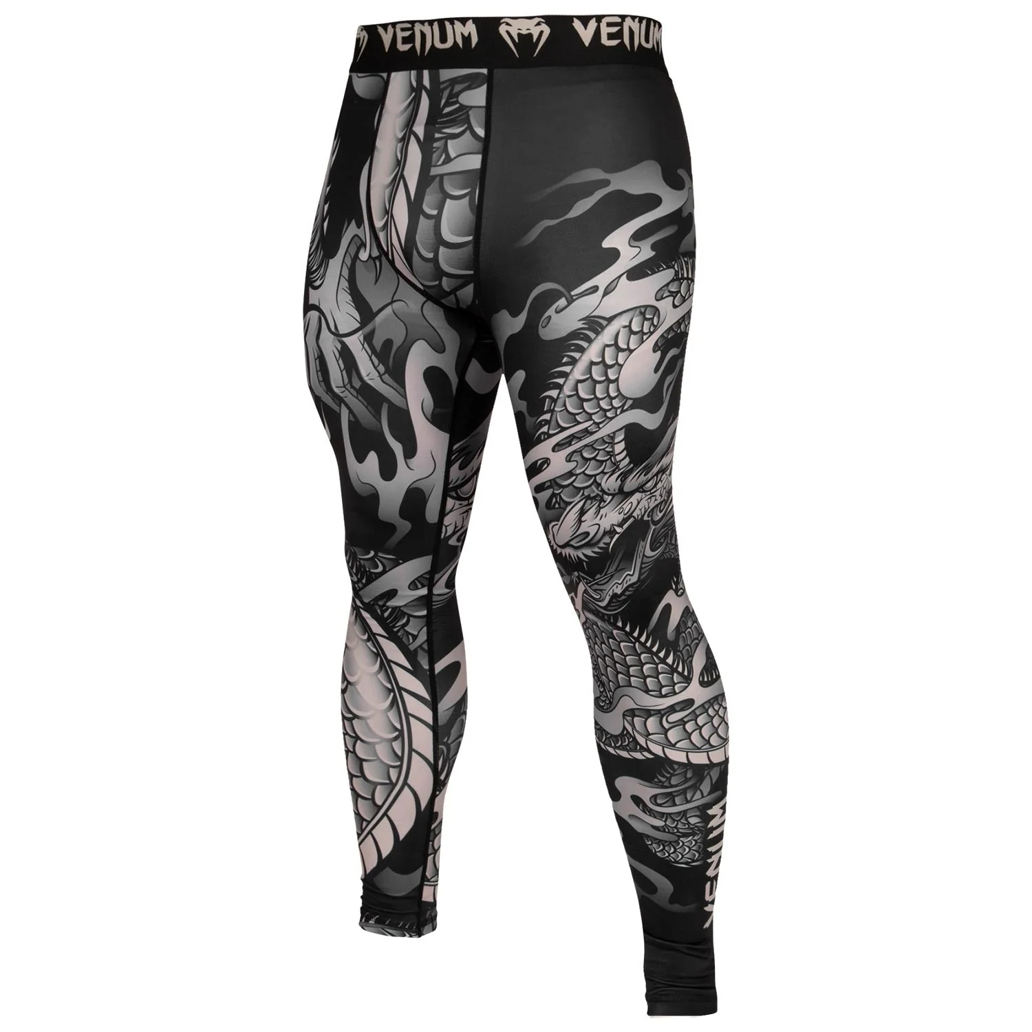 Venum Dragon's Flight Compression Tights - Black/Sand - Image 2