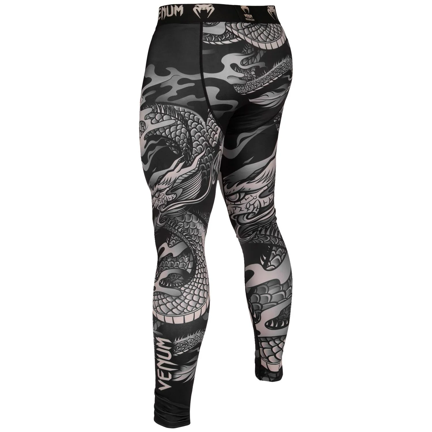 Venum Dragon's Flight Compression Tights - Black/Sand - Image 3