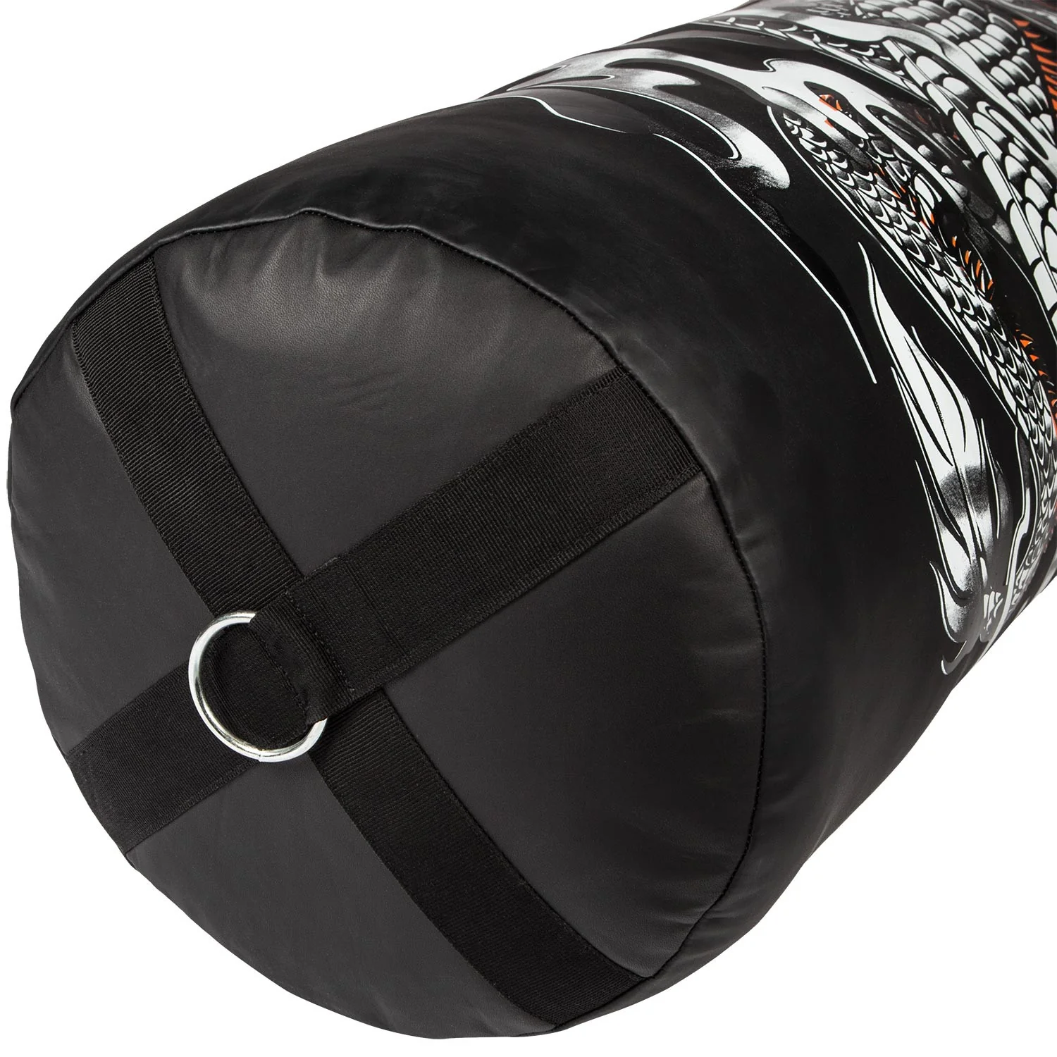 Venum Dragon's Flight Heavy Bag - Black/White - Unfilled - 130cm - Image 5