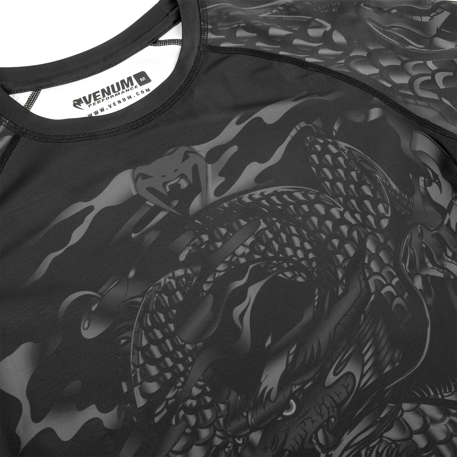 Venum Dragon's Flight Rashguard - Long Sleeves - Black/Black - Image 5
