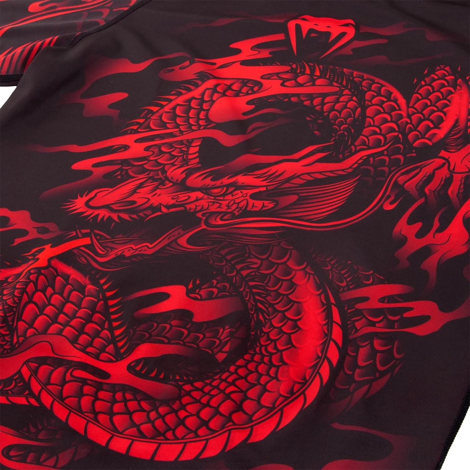 Venum Dragon's Flight Rashguard - Long Sleeves - Black/Red - Image 8