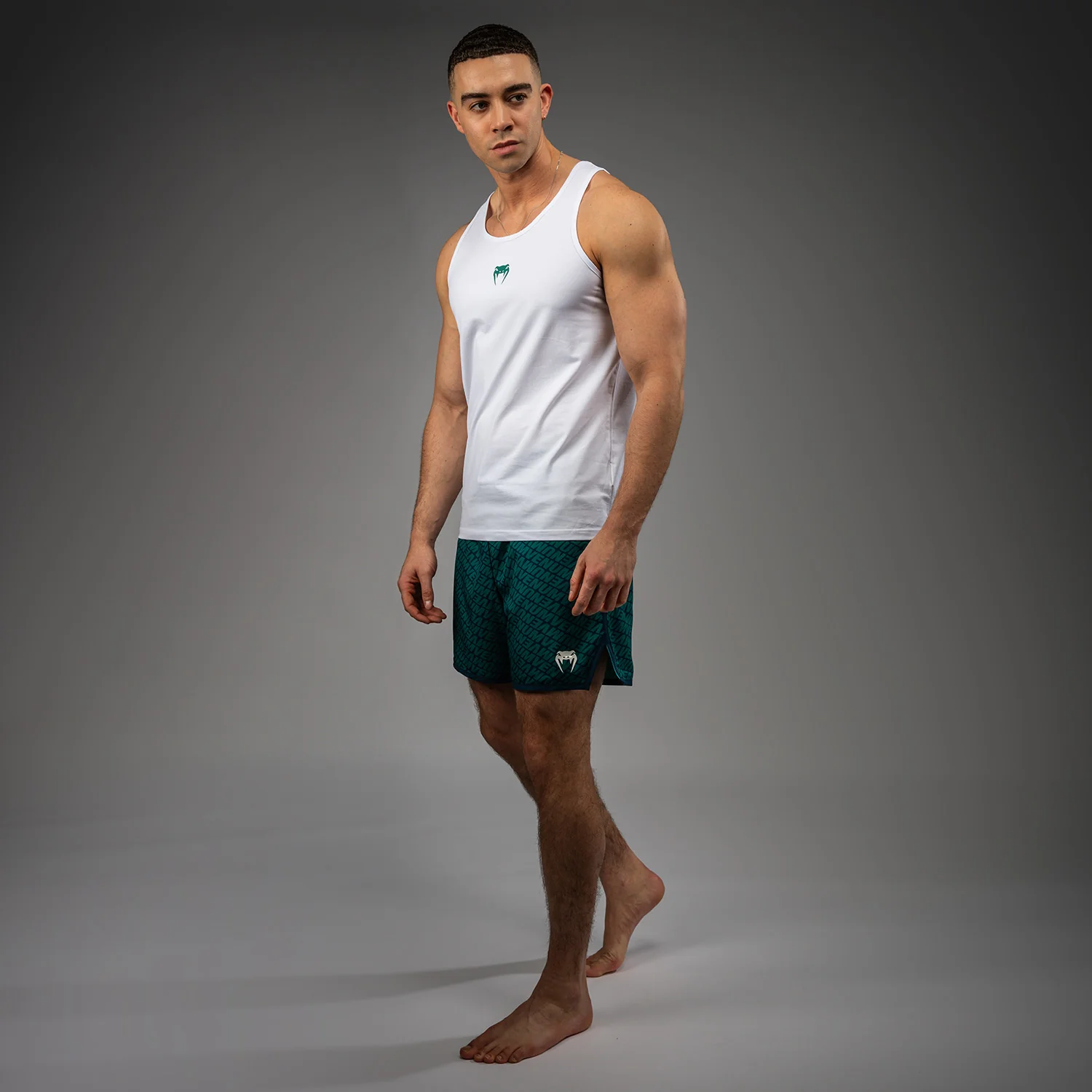 Venum Echo Tank Top - White/Emerald Green - Image 5