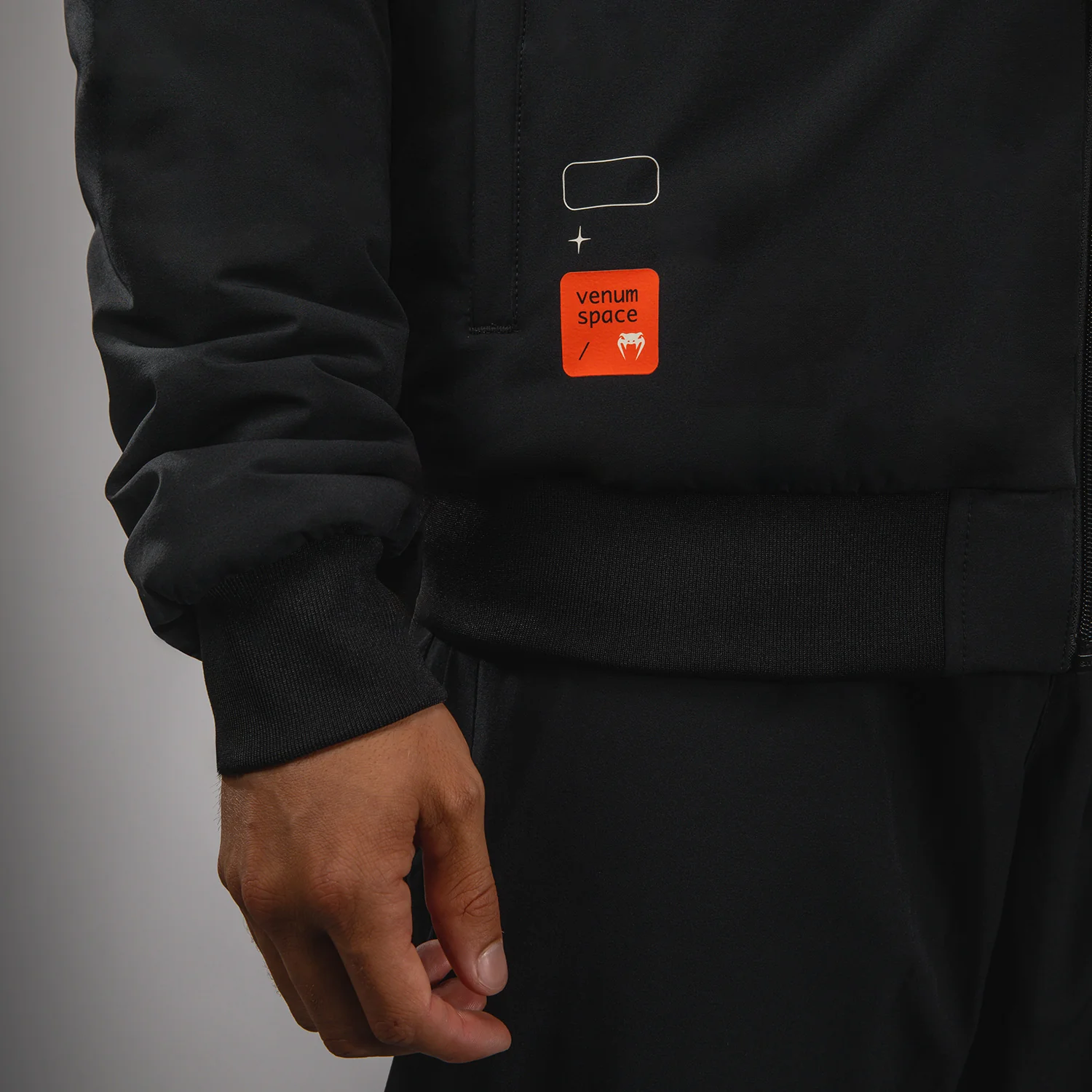 Venum Eclipse Bomber Jacket - Black/Ivory - Image 14