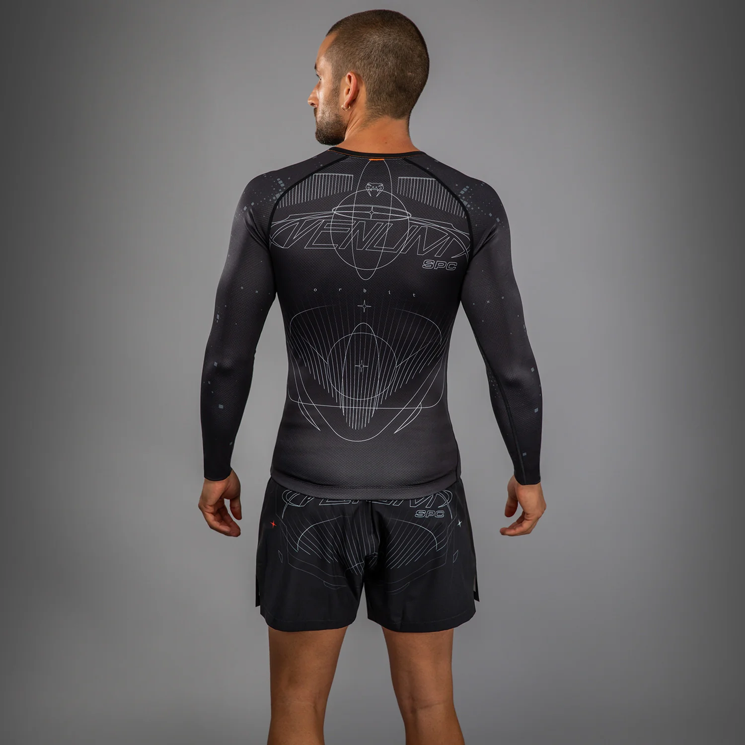 Venum Eclipse Long Sleeve Rashguard - Black/Ivory - Image 4