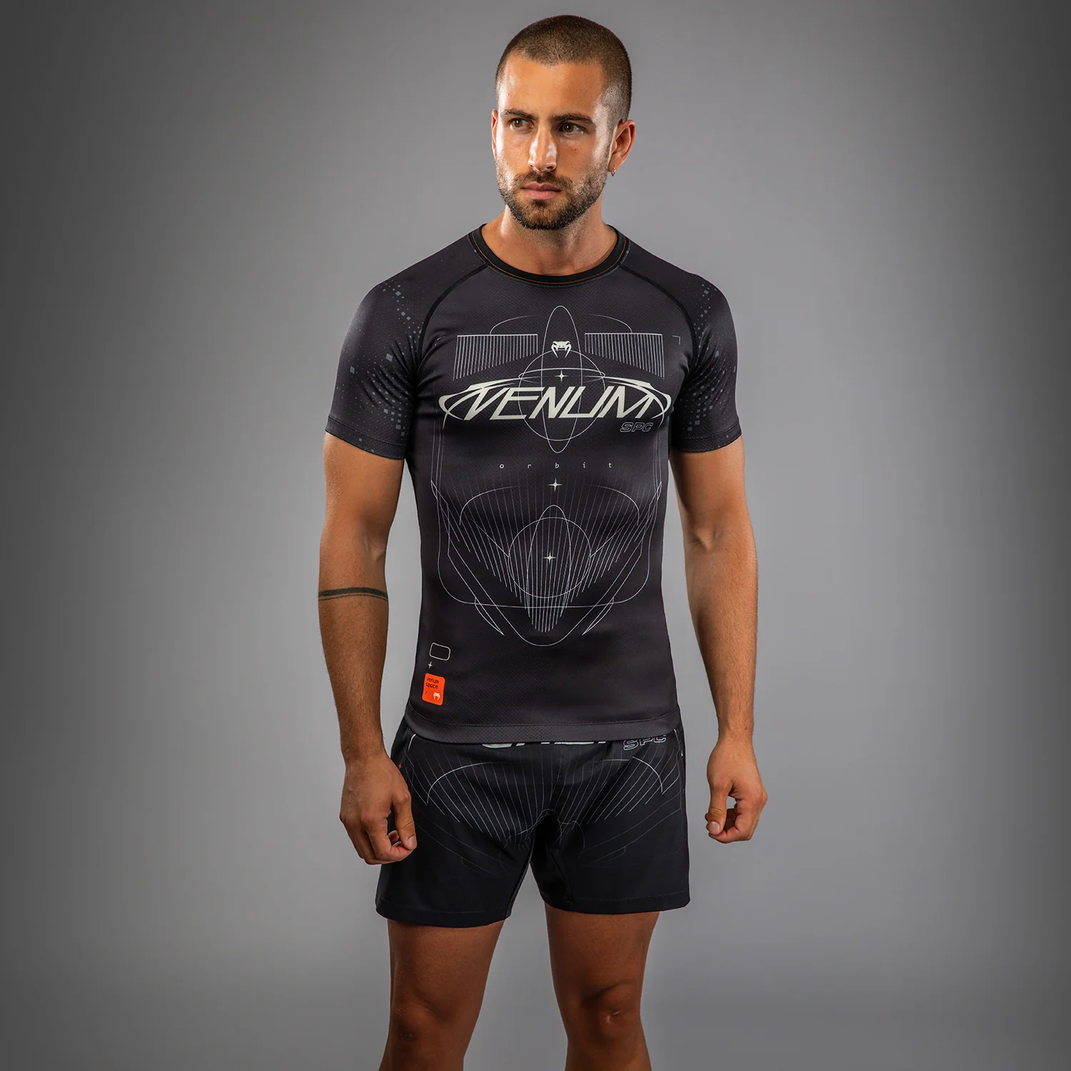 Venum Eclipse Short Sleeve Rashguard - Black/Ivory