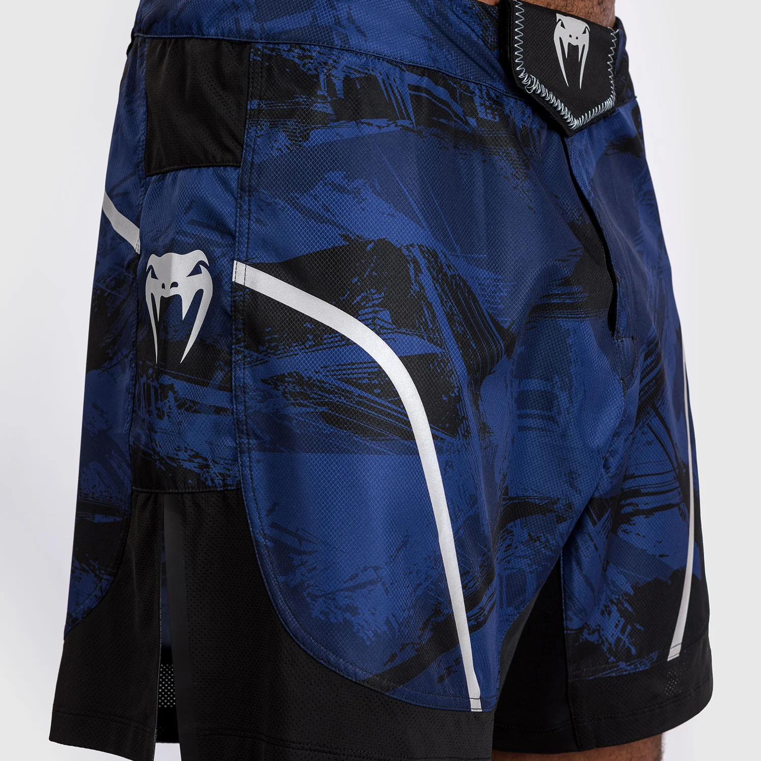 Venum Electron 3.0 Fight Shorts - Navy Blue - Image 2