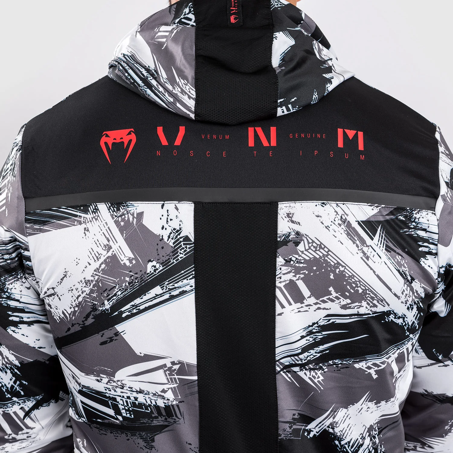 Venum Electron 3.0 Hoodie - Grey/Red - Image 5