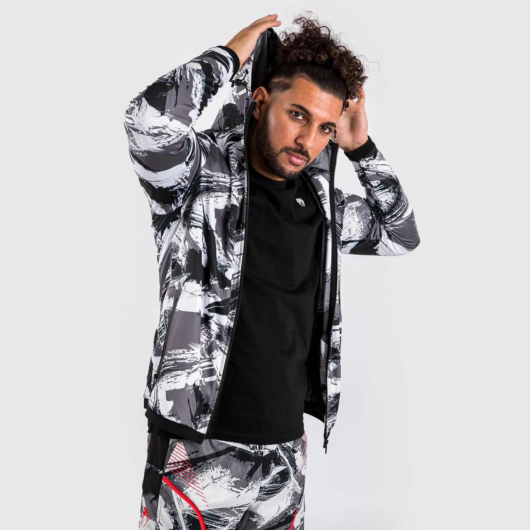 Venum Electron 3.0 Hoodie - Grey/Red - Image 6