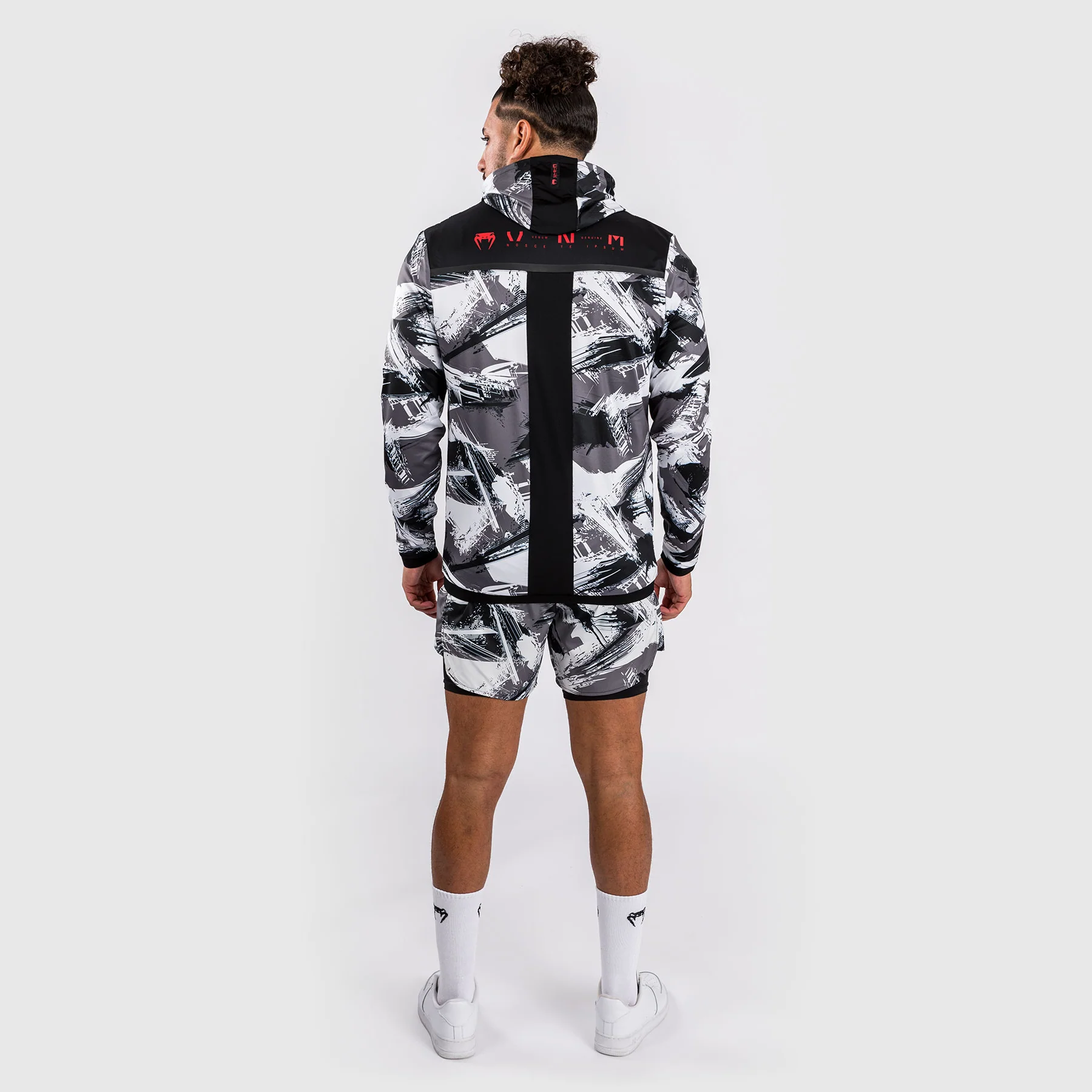 Venum Electron 3.0 Hoodie - Grey/Red - Image 8