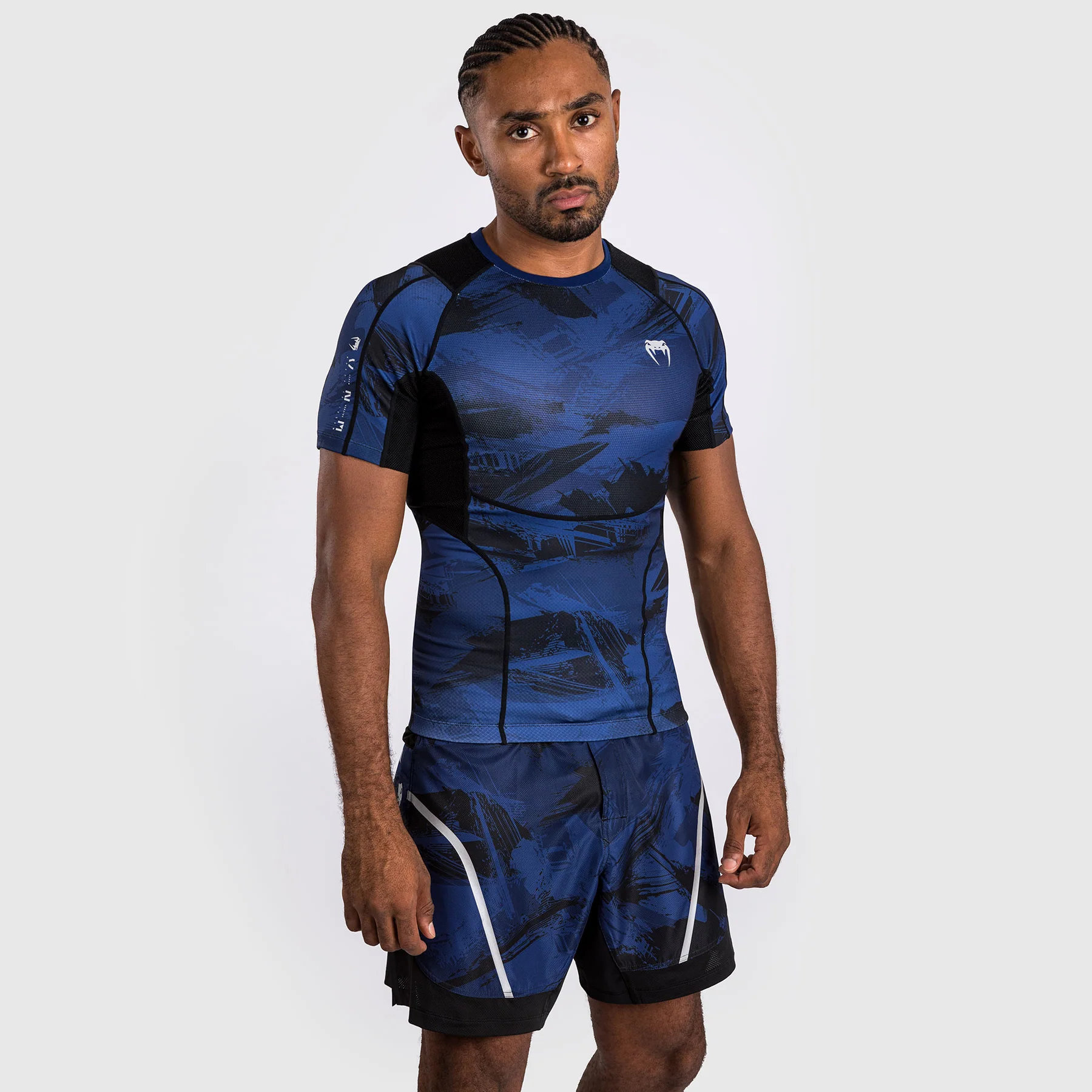 Venum Electron 3.0 Short Sleeve Rashguard - Navy - Image 4
