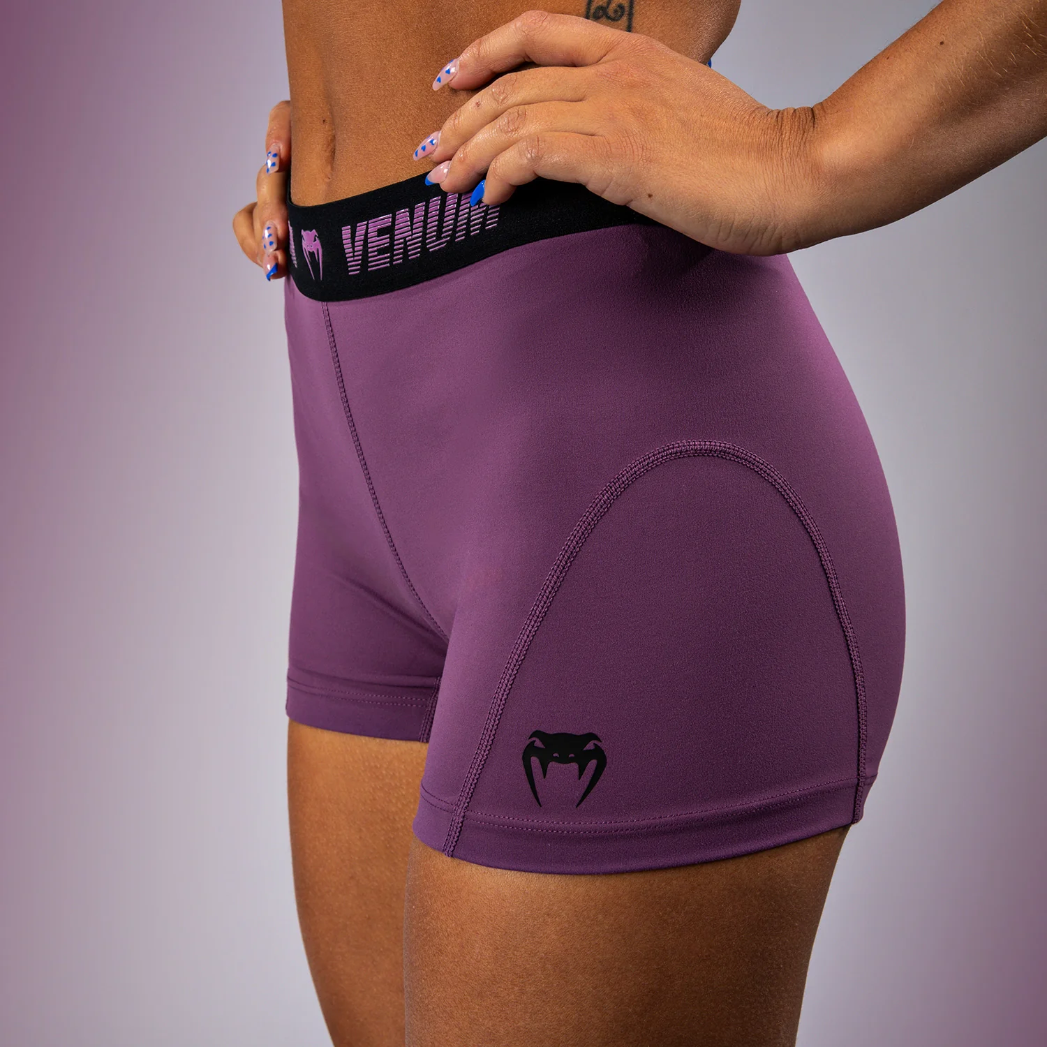 Venum Elevate Women Vale Tudo Shorts- Liliac - Image 5