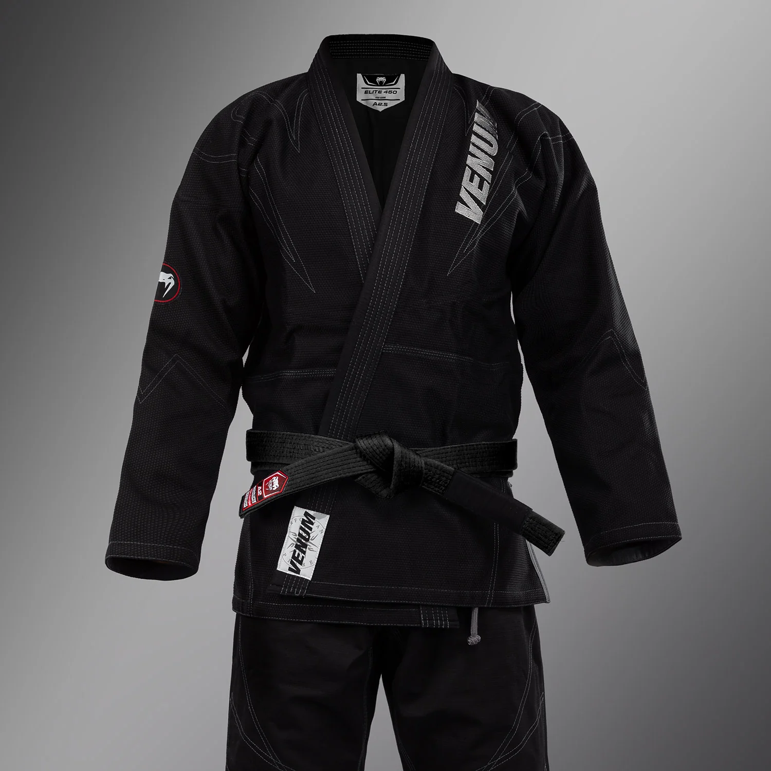 Venum Elite 5.0 - 450 - Brazilian Jiu Jitsu Gi - Black - Image 2