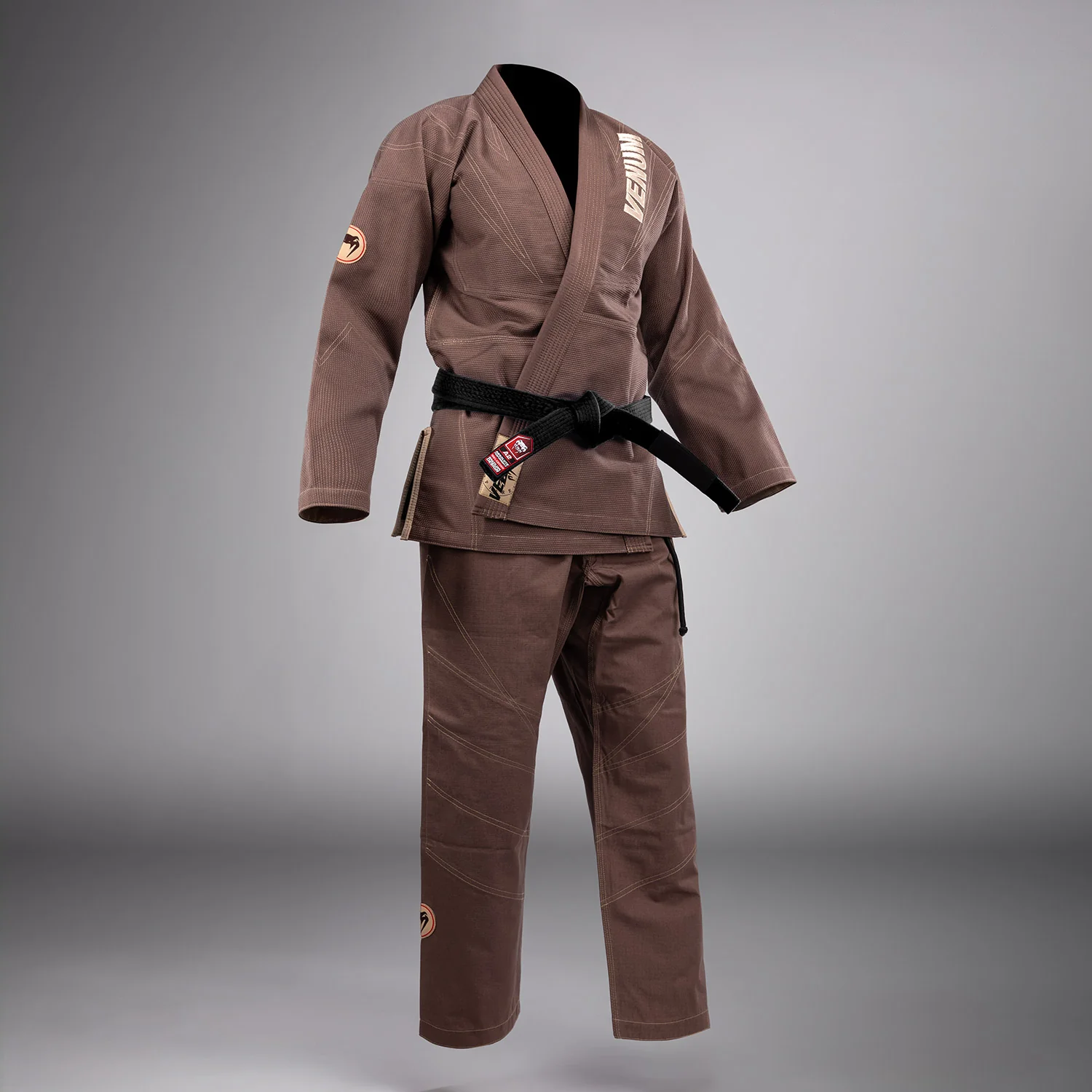 Venum Elite 5.0 Brazilian Jiu Jitsu Gi (450 gsm) - Chocolate Brown - Image 2