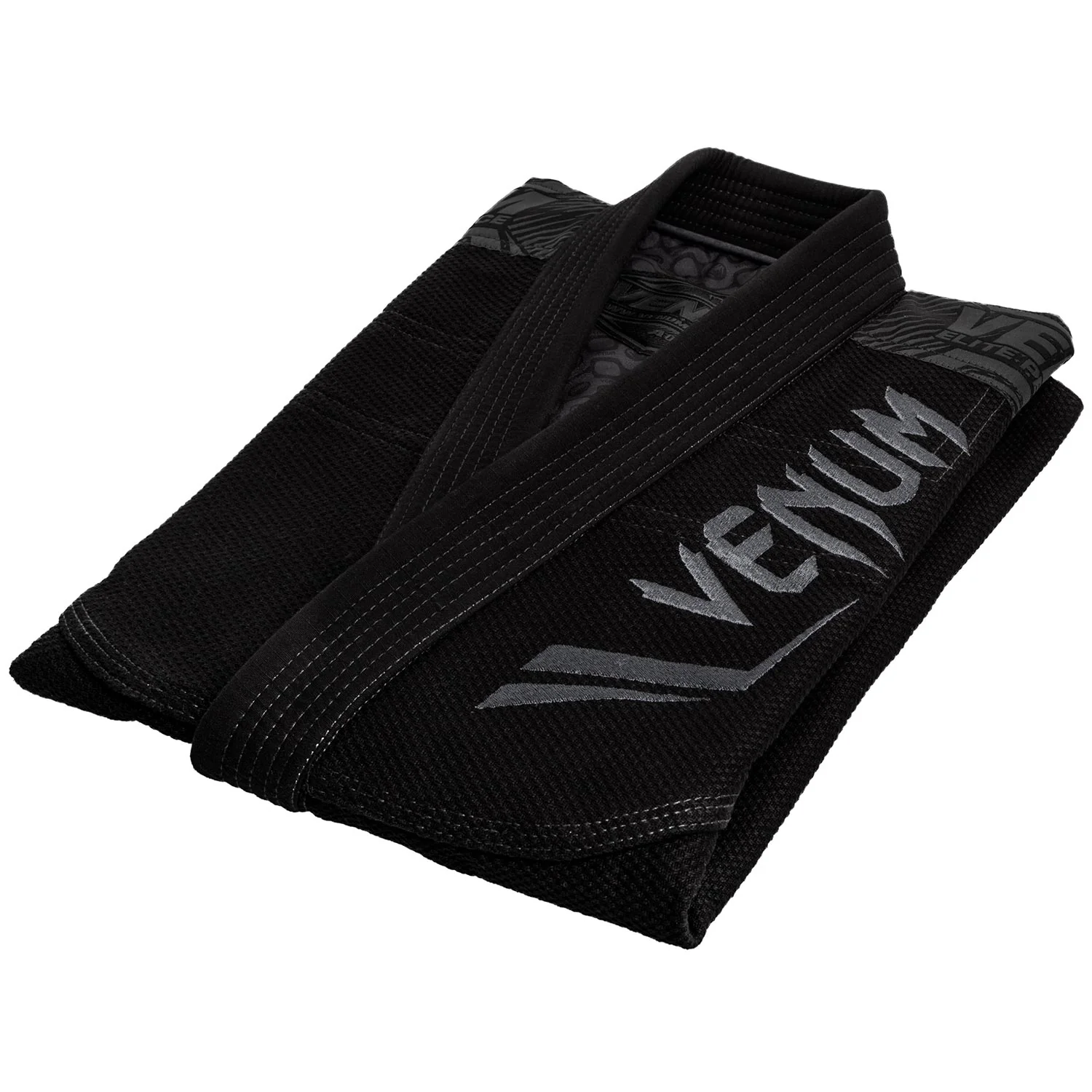 Venum Elite BJJ Gi - Black/Black - Image 4