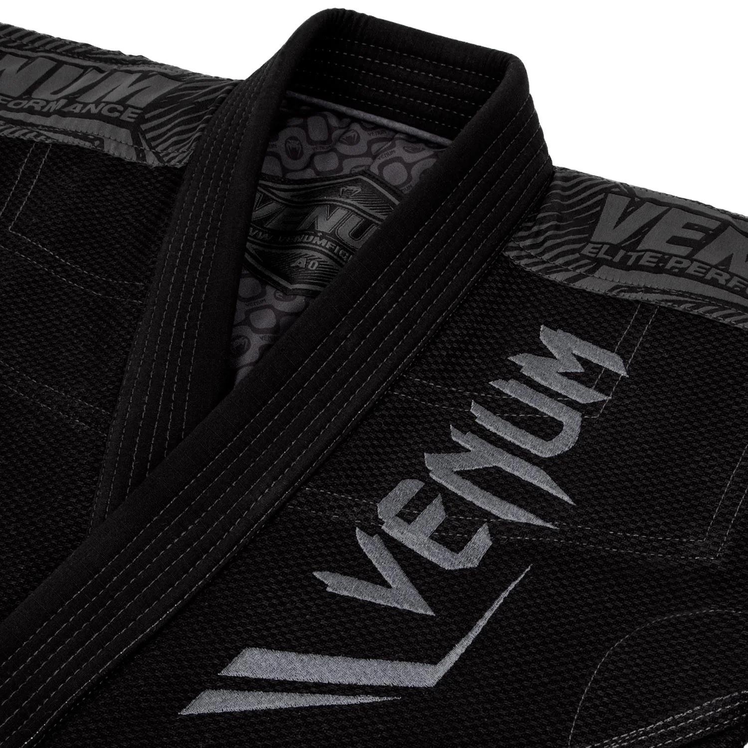 Venum Elite BJJ Gi - Black/Black - Image 5