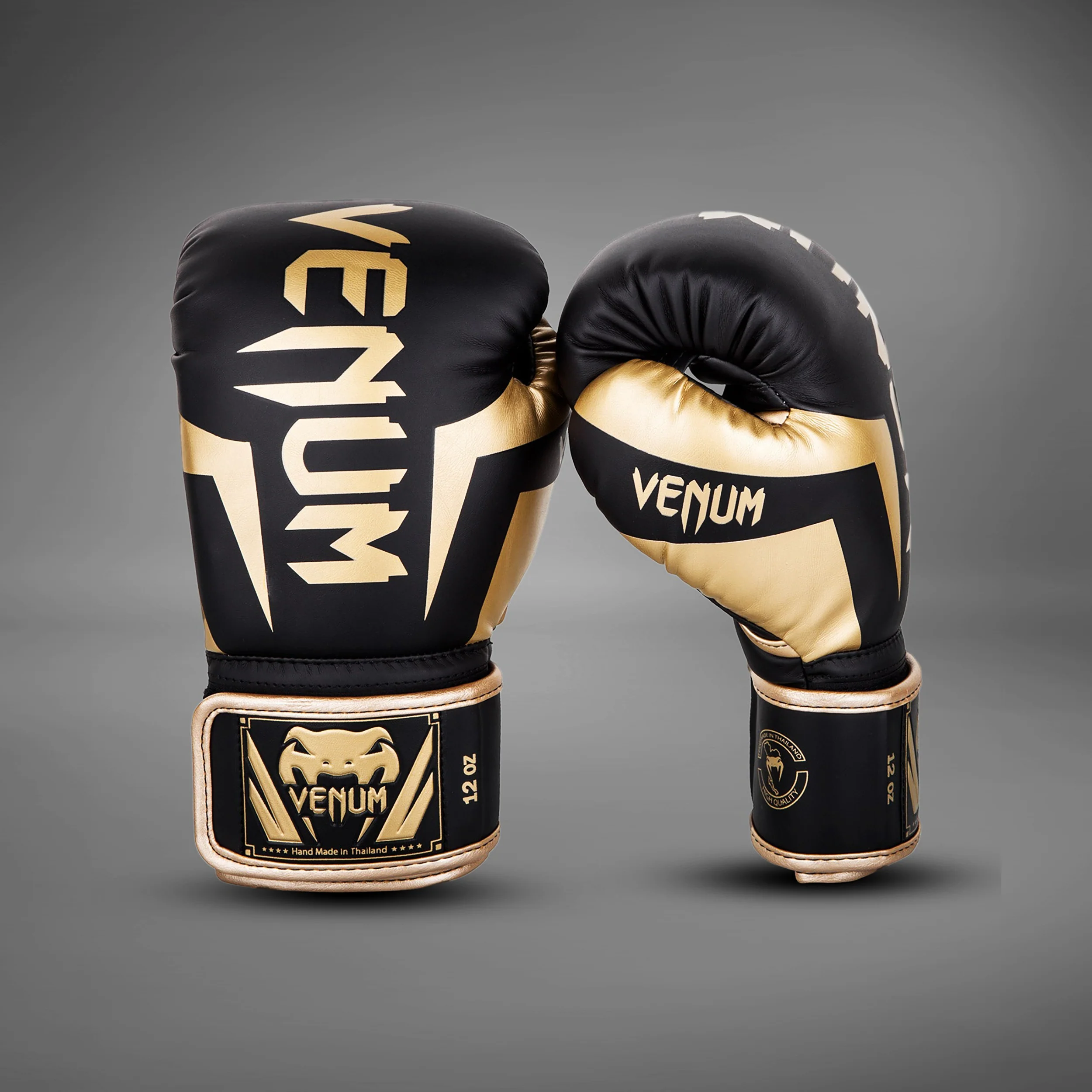 Venum Elite Boxing Gloves - Black/Gold