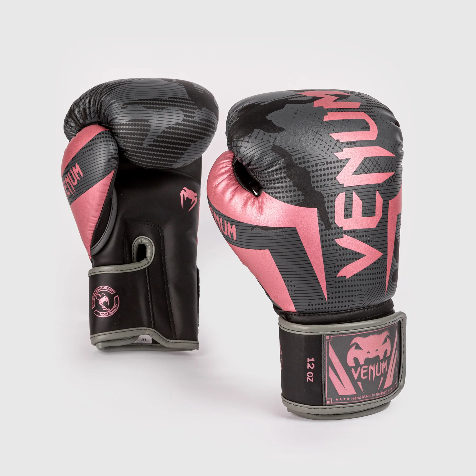 Venum Elite Boxing Gloves – Camo/Pink - Image 3