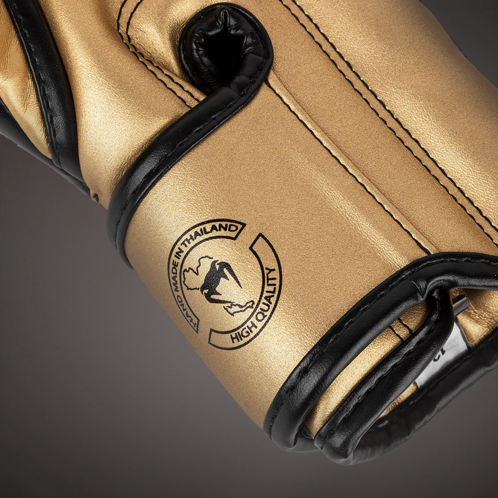 Venum Elite Boxing Gloves - Gold/Black - Image 6