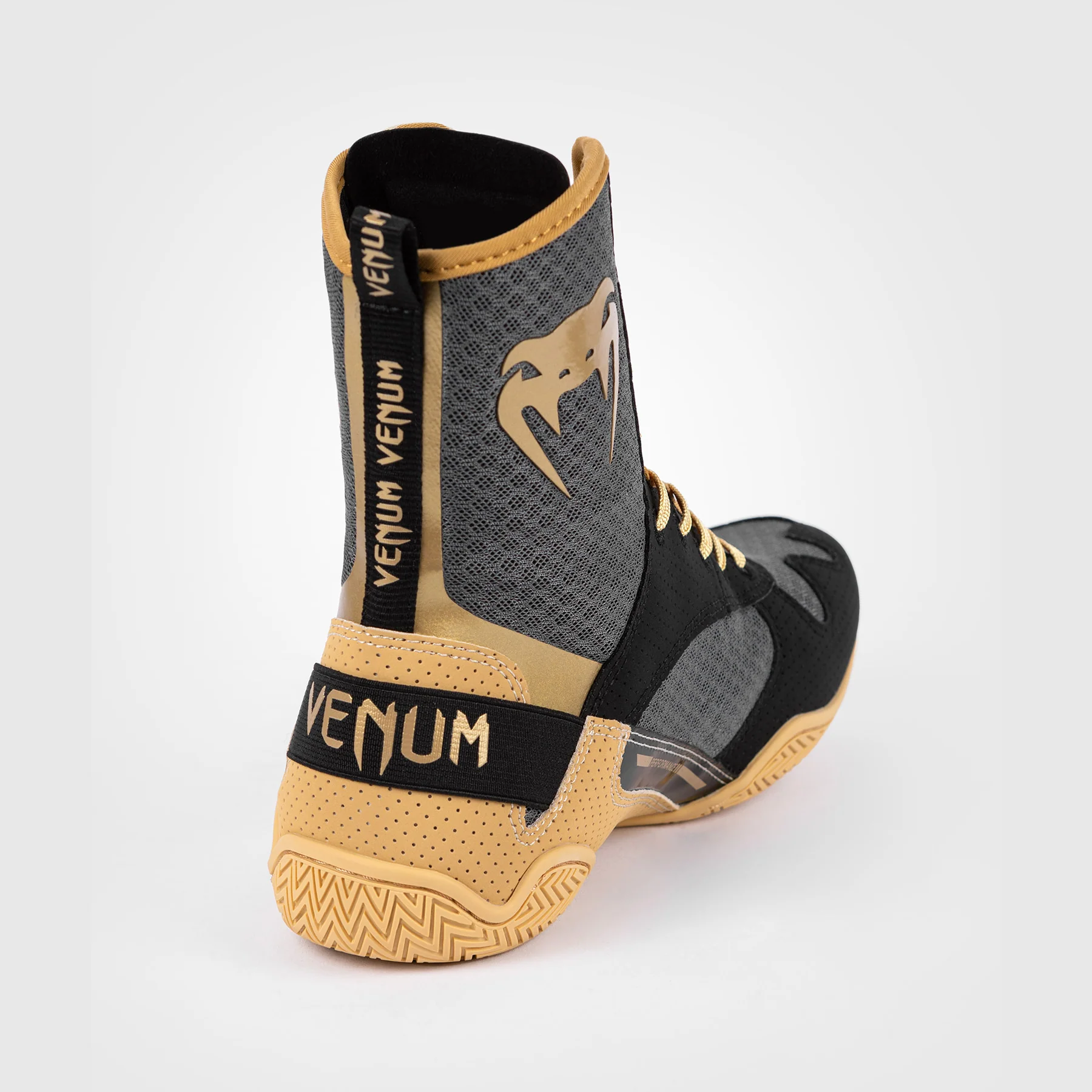 Venum Elite Boxing Shoes - Black/Beige - Image 10