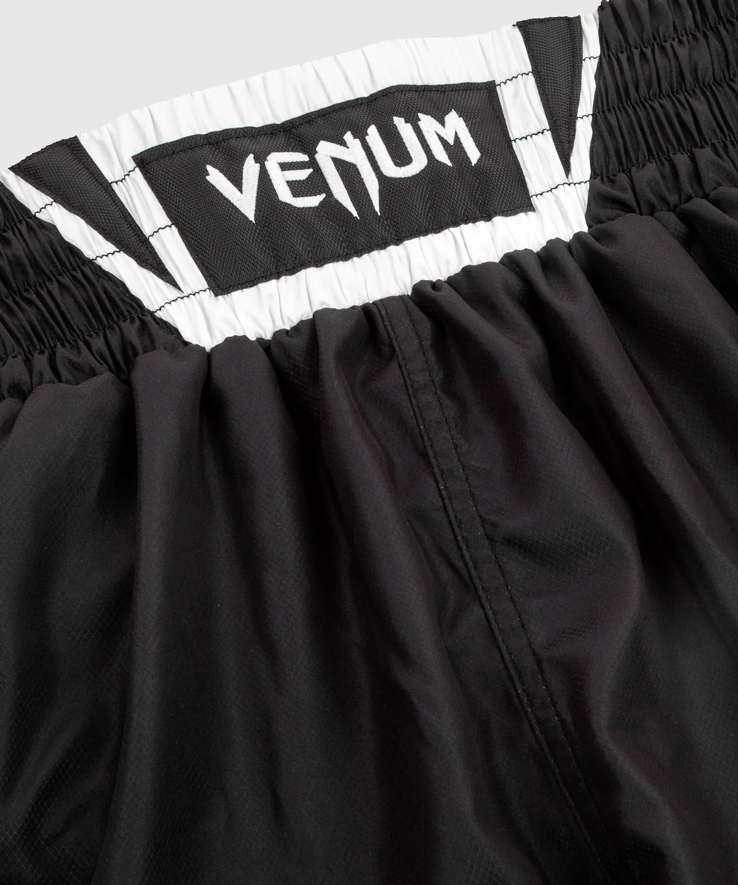 Venum Elite Boxing Shorts - Black/White - Image 5