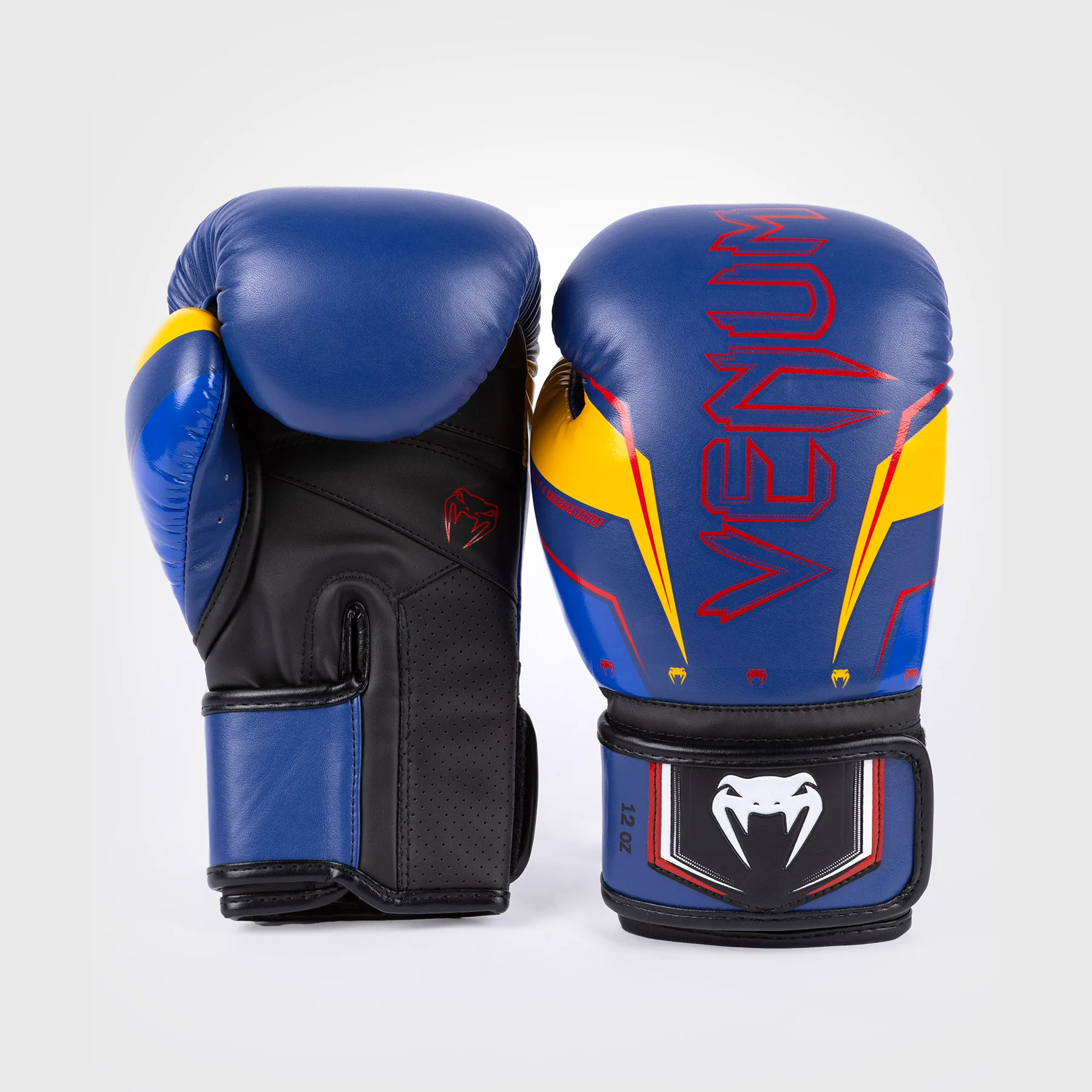 Venum Elite Evo Boxing Gloves - Blue/Yellow