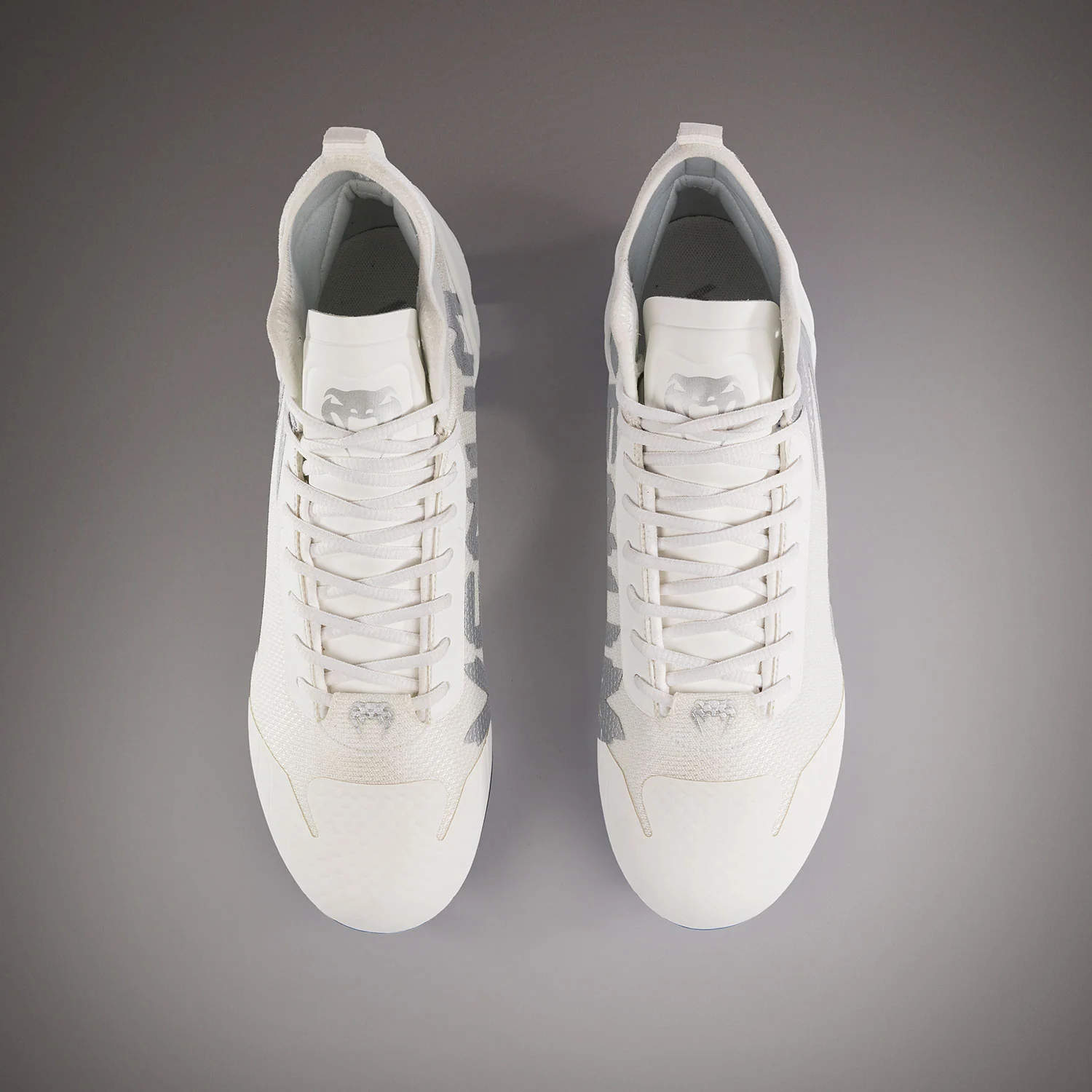 Venum Elite American Football Cleats - White/Silver - Image 3