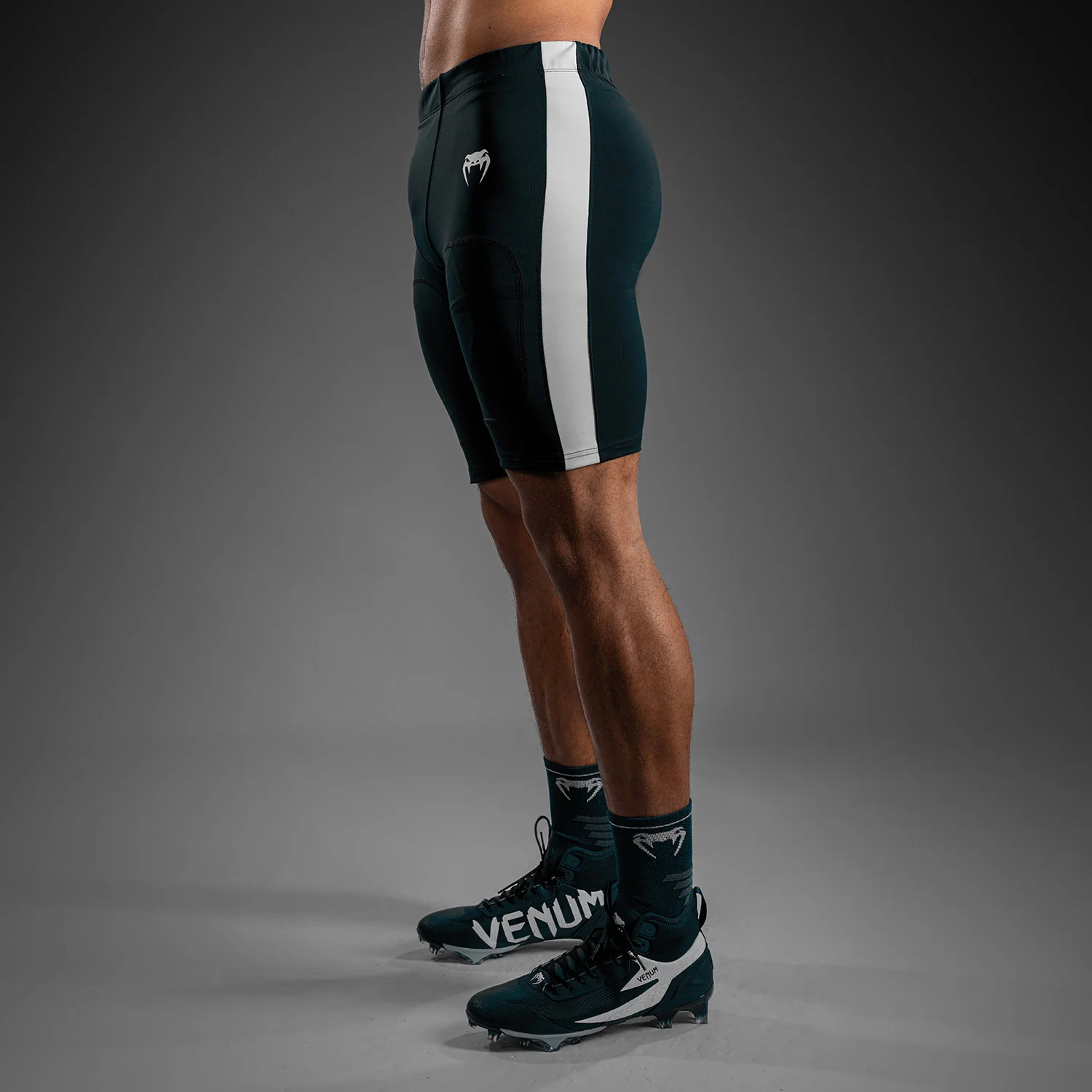 Venum Elite Football Compression Shorts - Black - Image 3