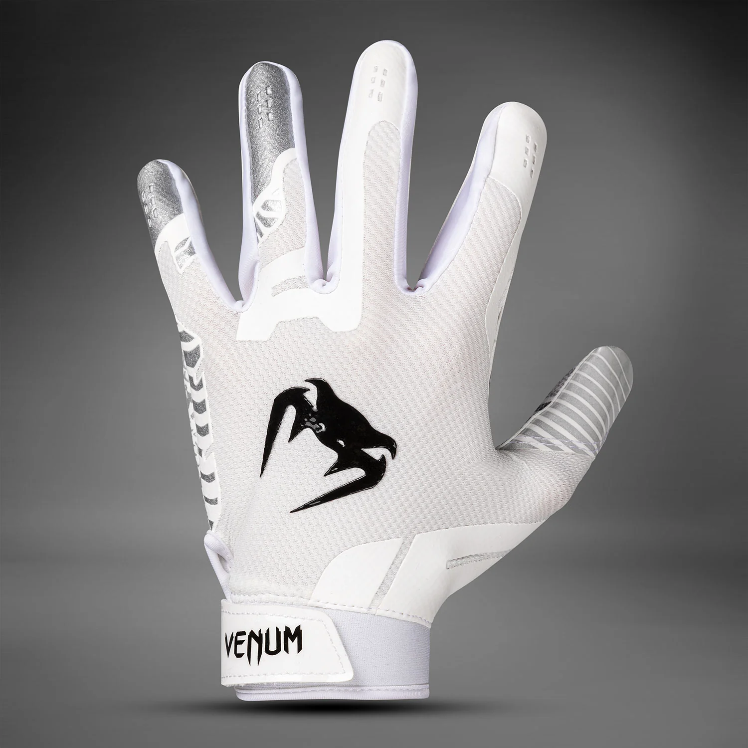 Venum Elite Football Gloves - White/Black - Image 2