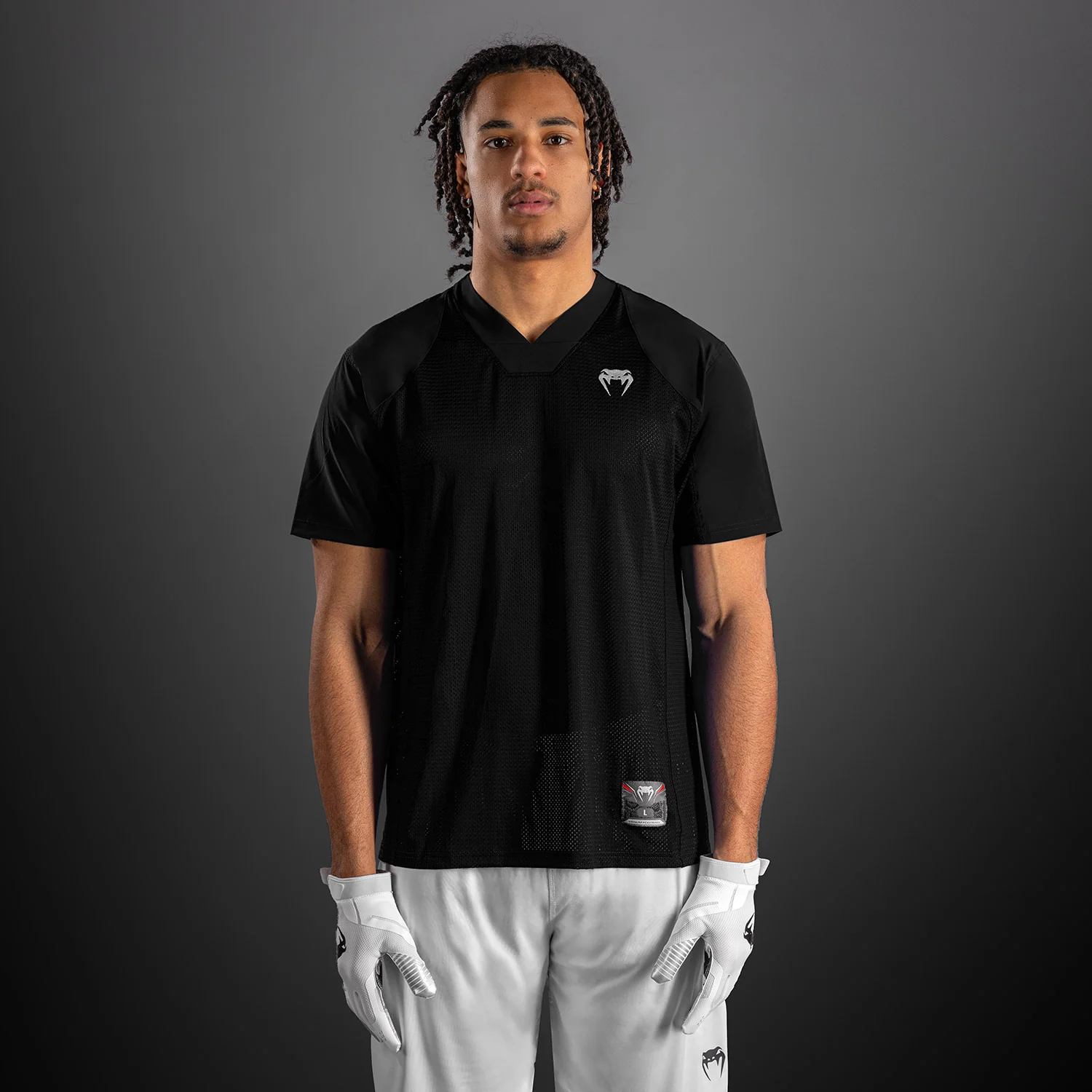 Venum Elite Football Short Sleeve Jersey - Black