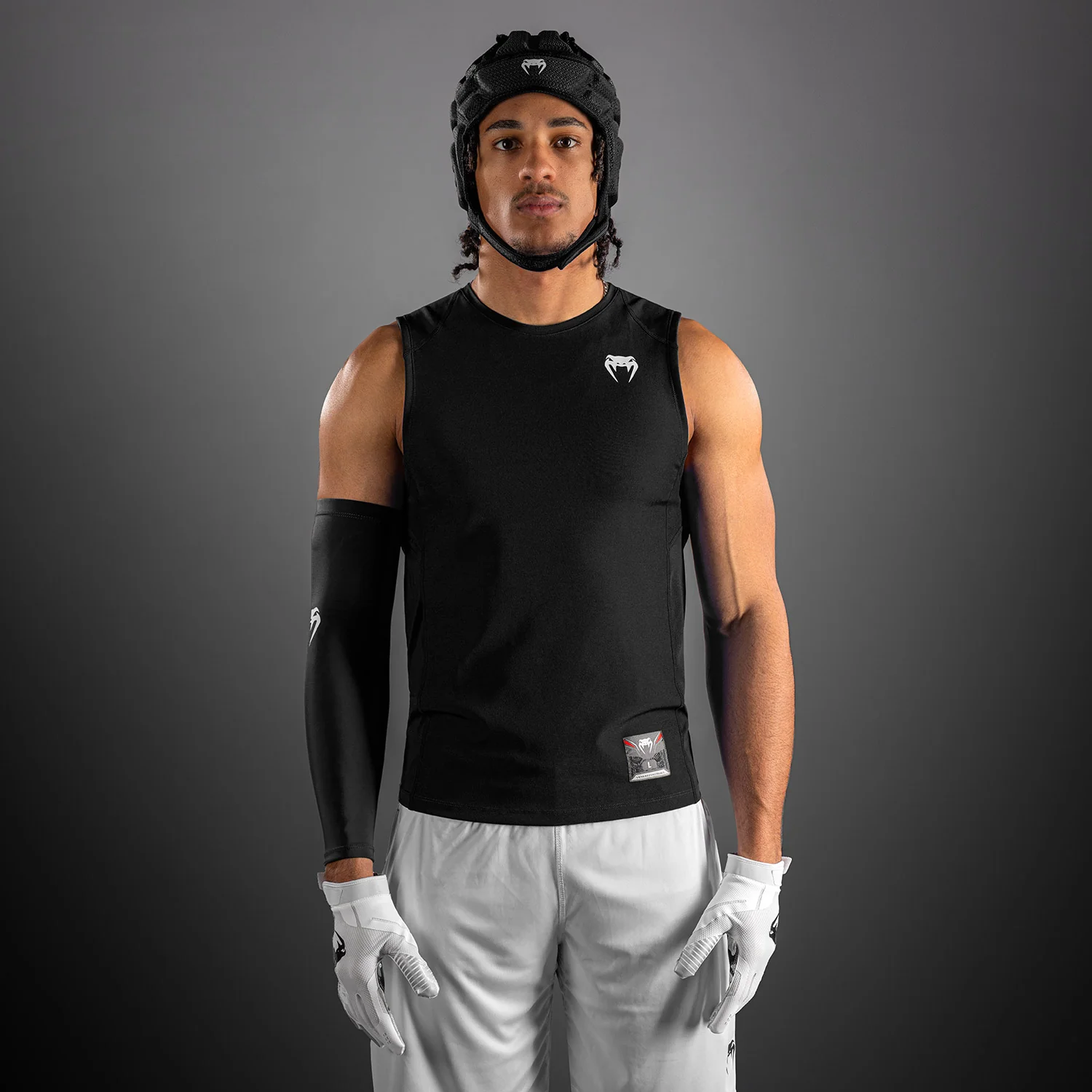 Venum Elite Football Sleeveless Compression Jersey - Black
