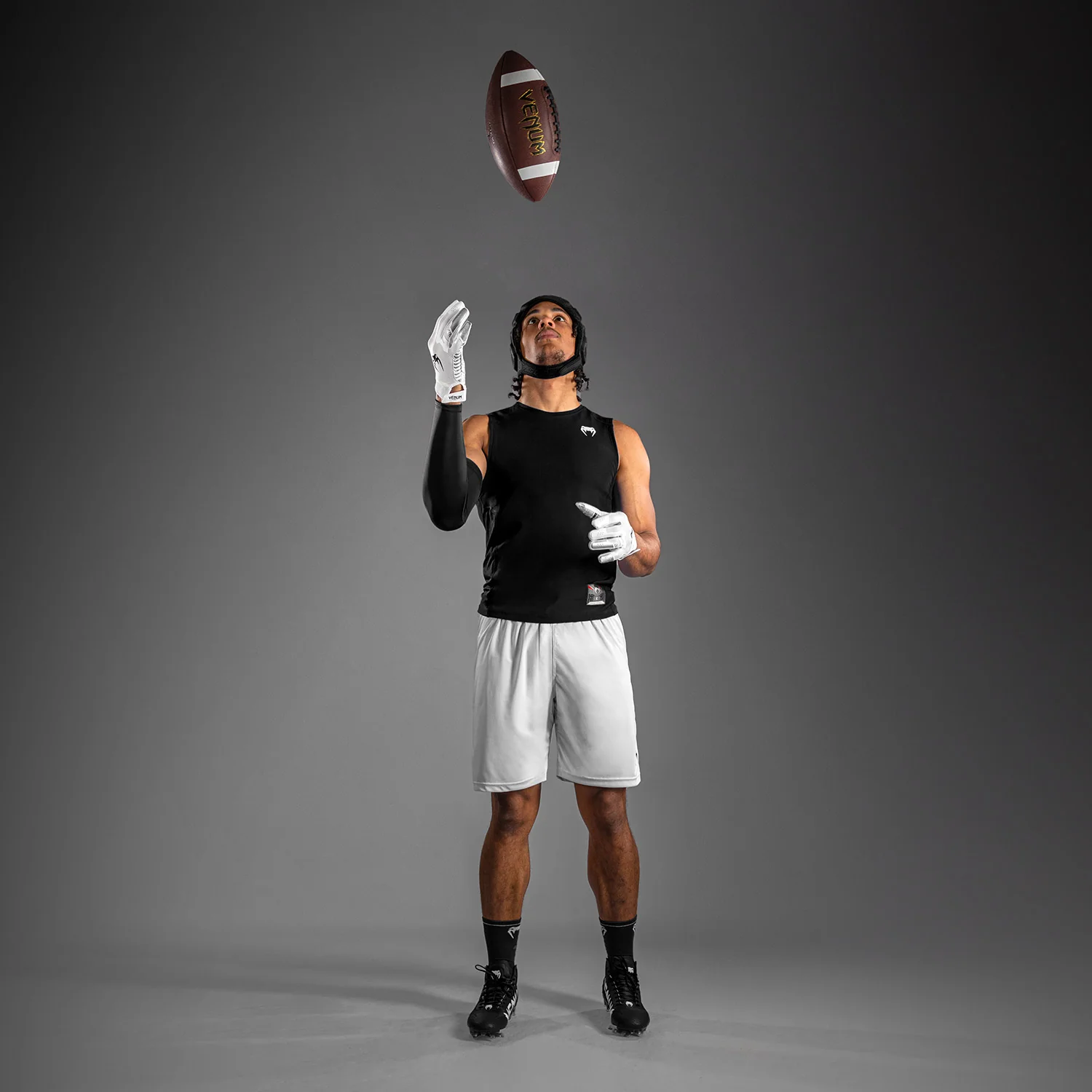 Venum Elite Football Sleeveless Compression Jersey - Black - Image 5