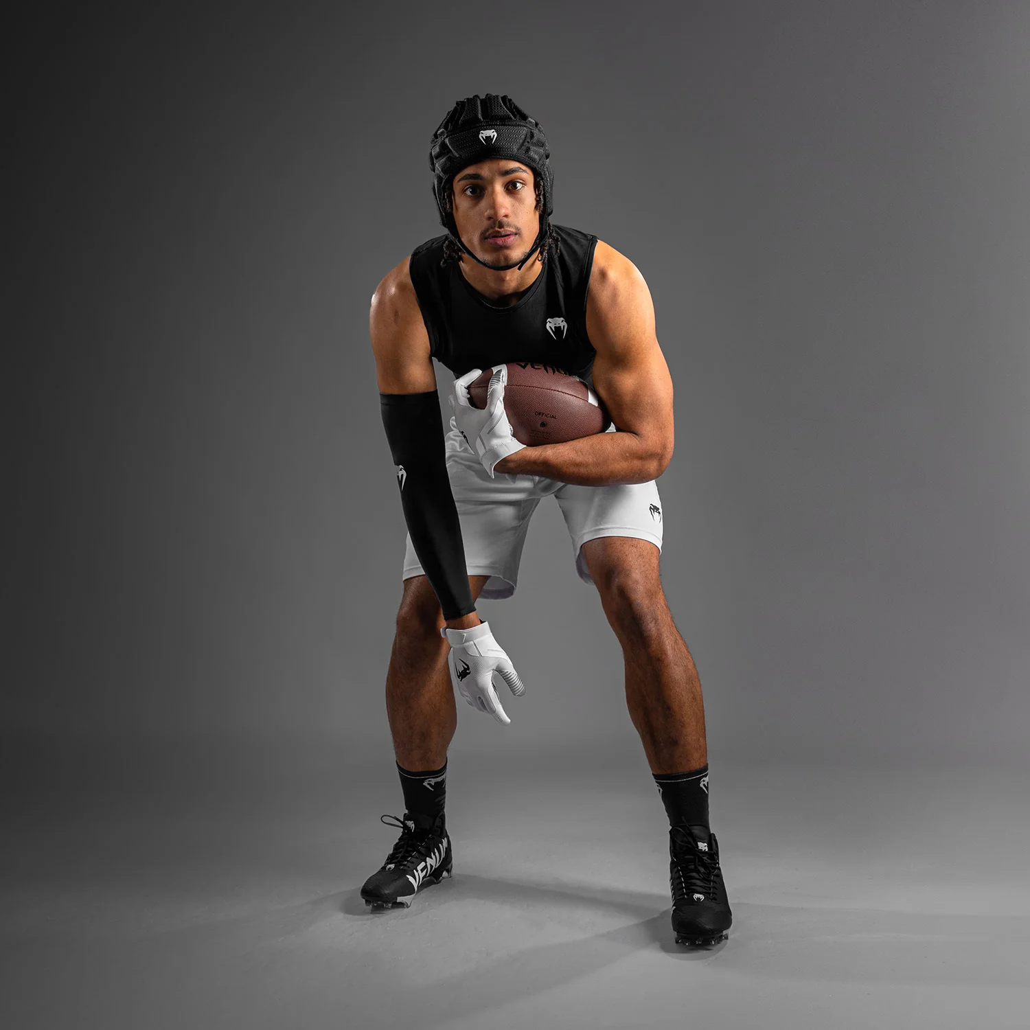 Venum Elite Football Sleeveless Compression Jersey - Black - Image 6