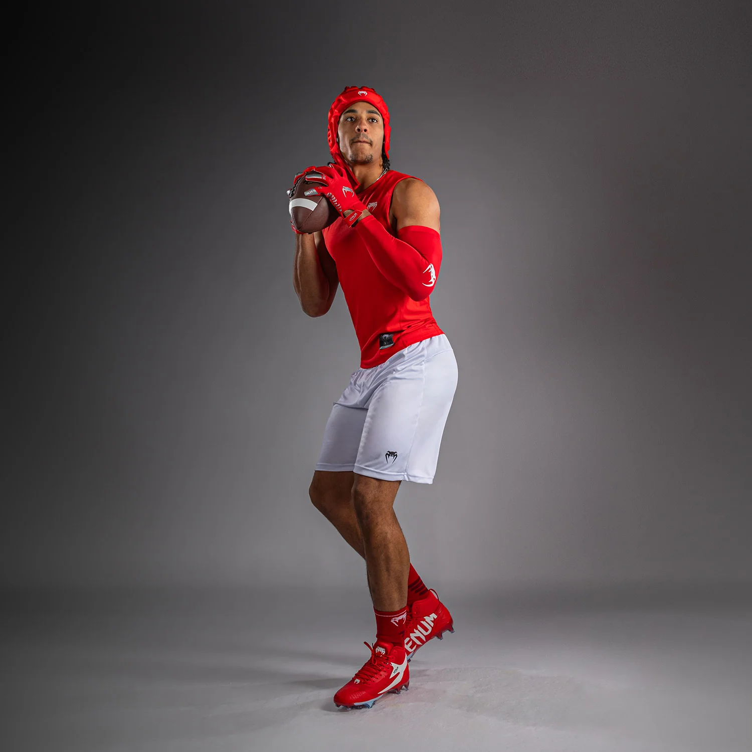 Venum Elite Football Sleeveless Compression Jersey - Red - Image 5