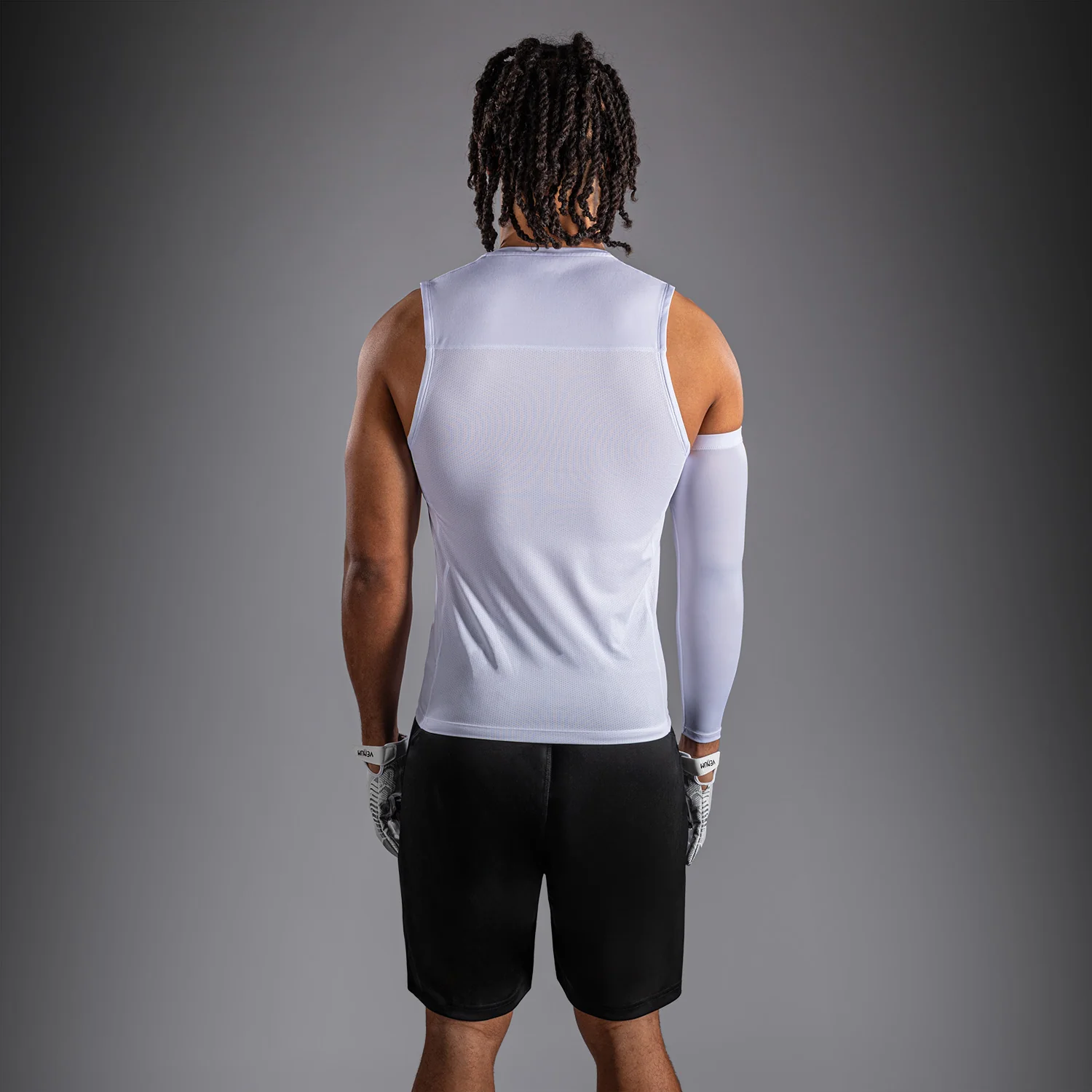 Venum Elite Football Sleeveless Compression Jersey - White - Image 4