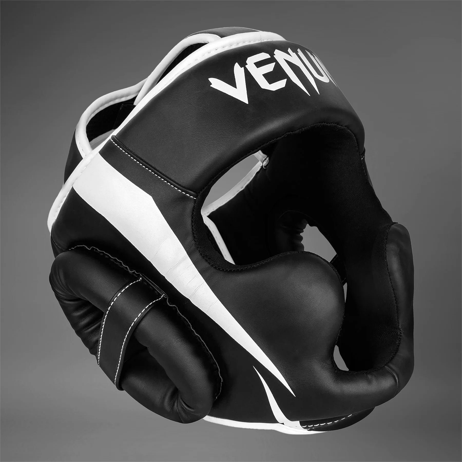 Venum Elite Headgear - Black/White - Image 2