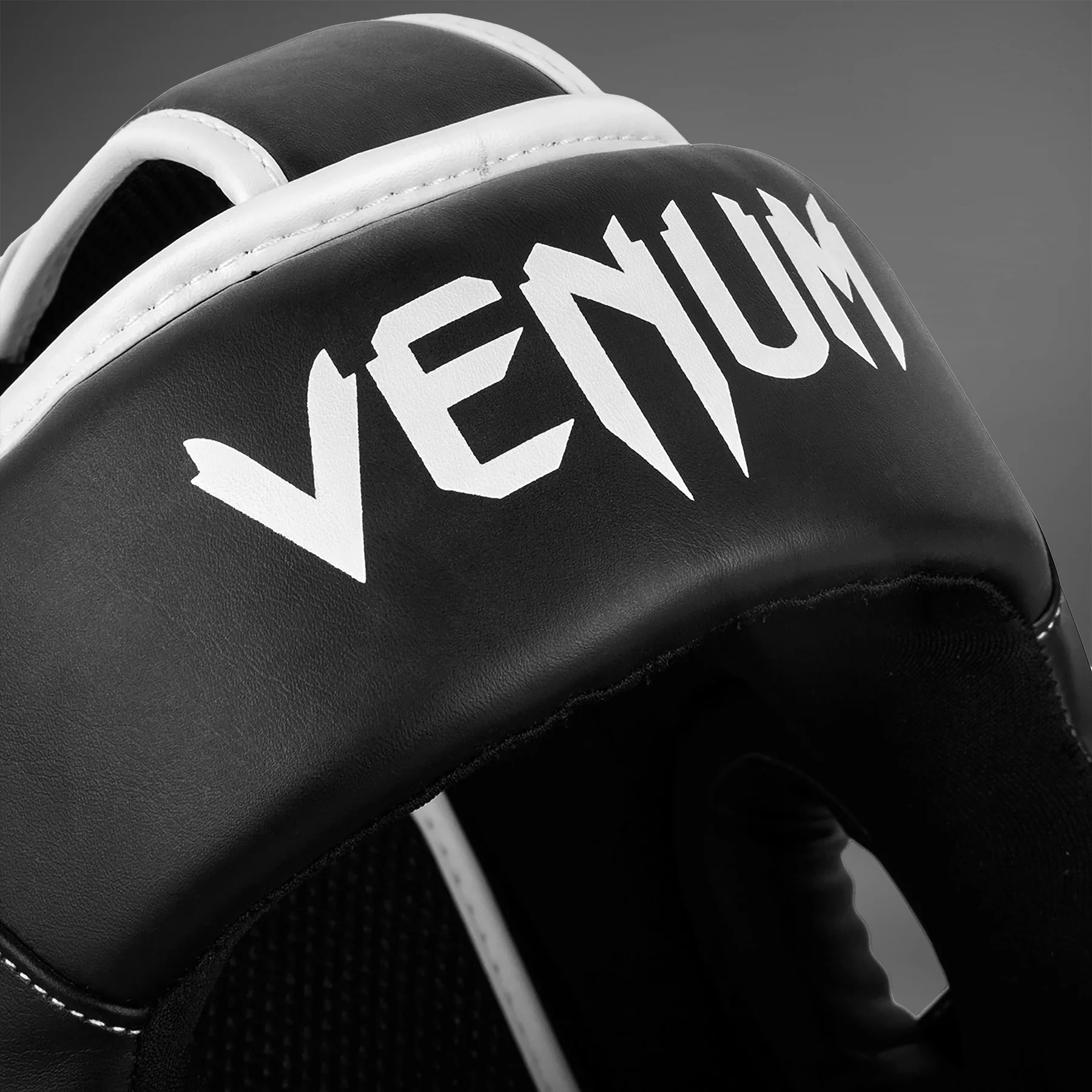 Venum Elite Headgear - Black/White - Image 4