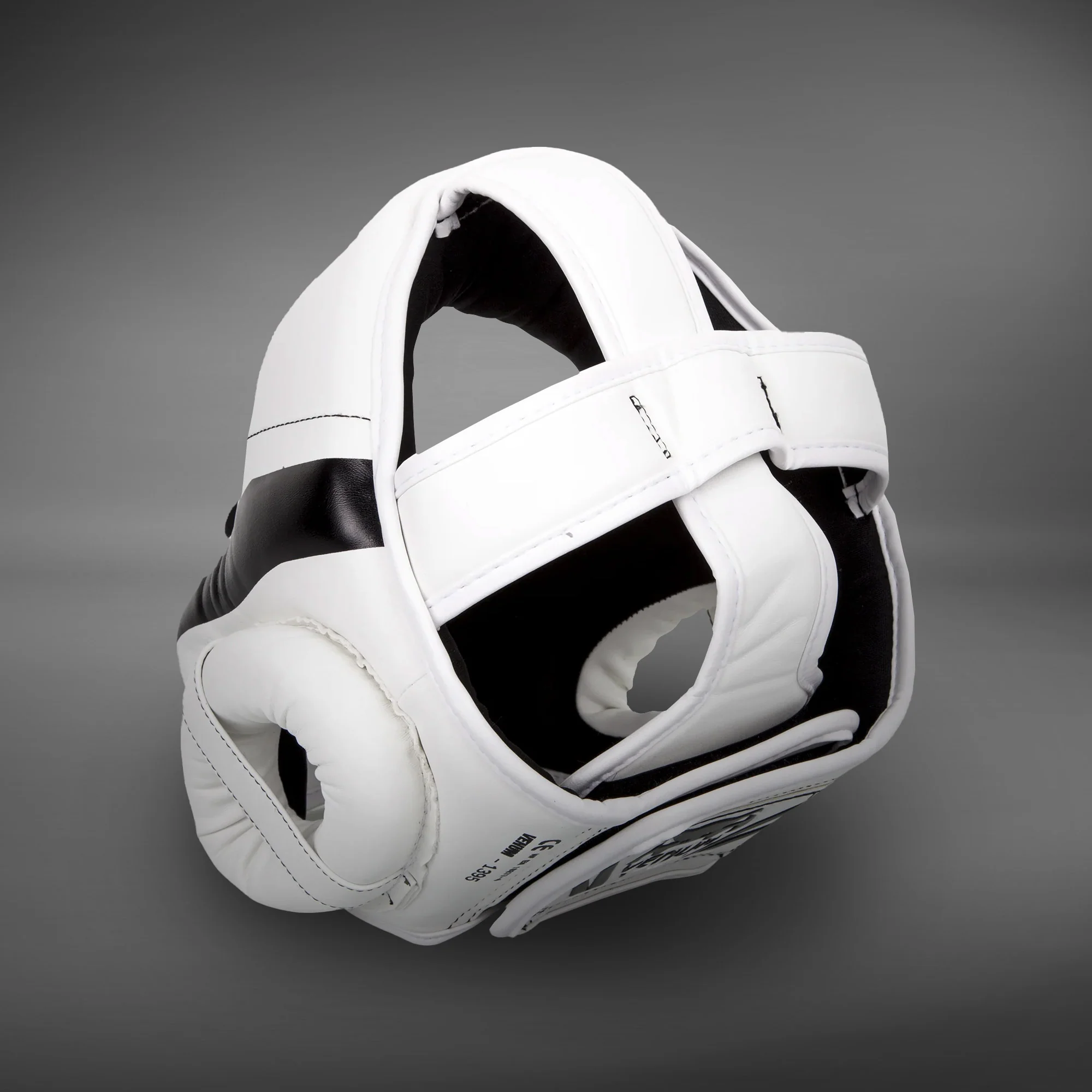Venum Elite Headgear – White/Black - Image 2